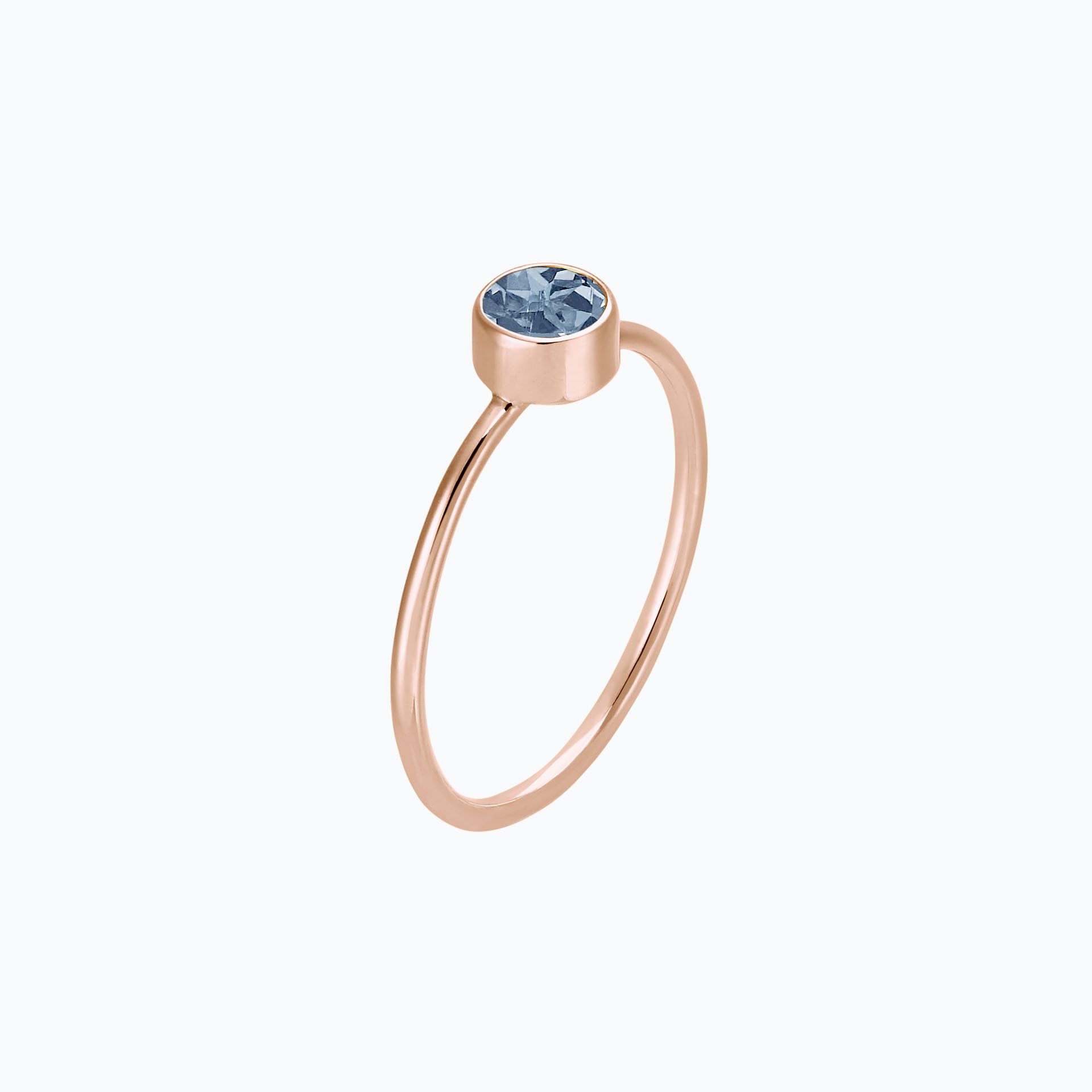 Solitaire Harmony Saphir Bleu Tendre 4.5 mm