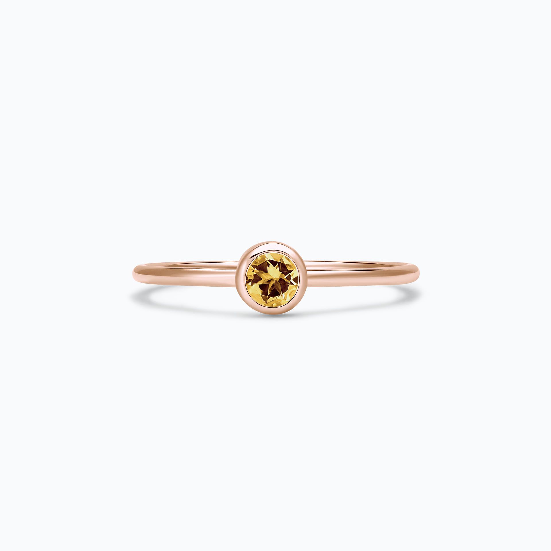 Solitaire Harmony Saphir Jaune Tournesol 3.5 mm