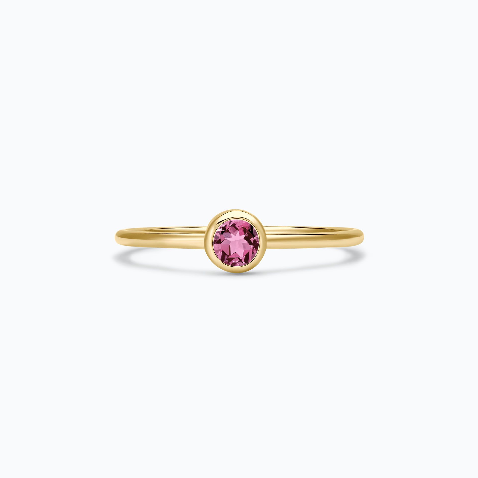 Solitaire Harmony Saphir Rose Pivoine 3.5 mm