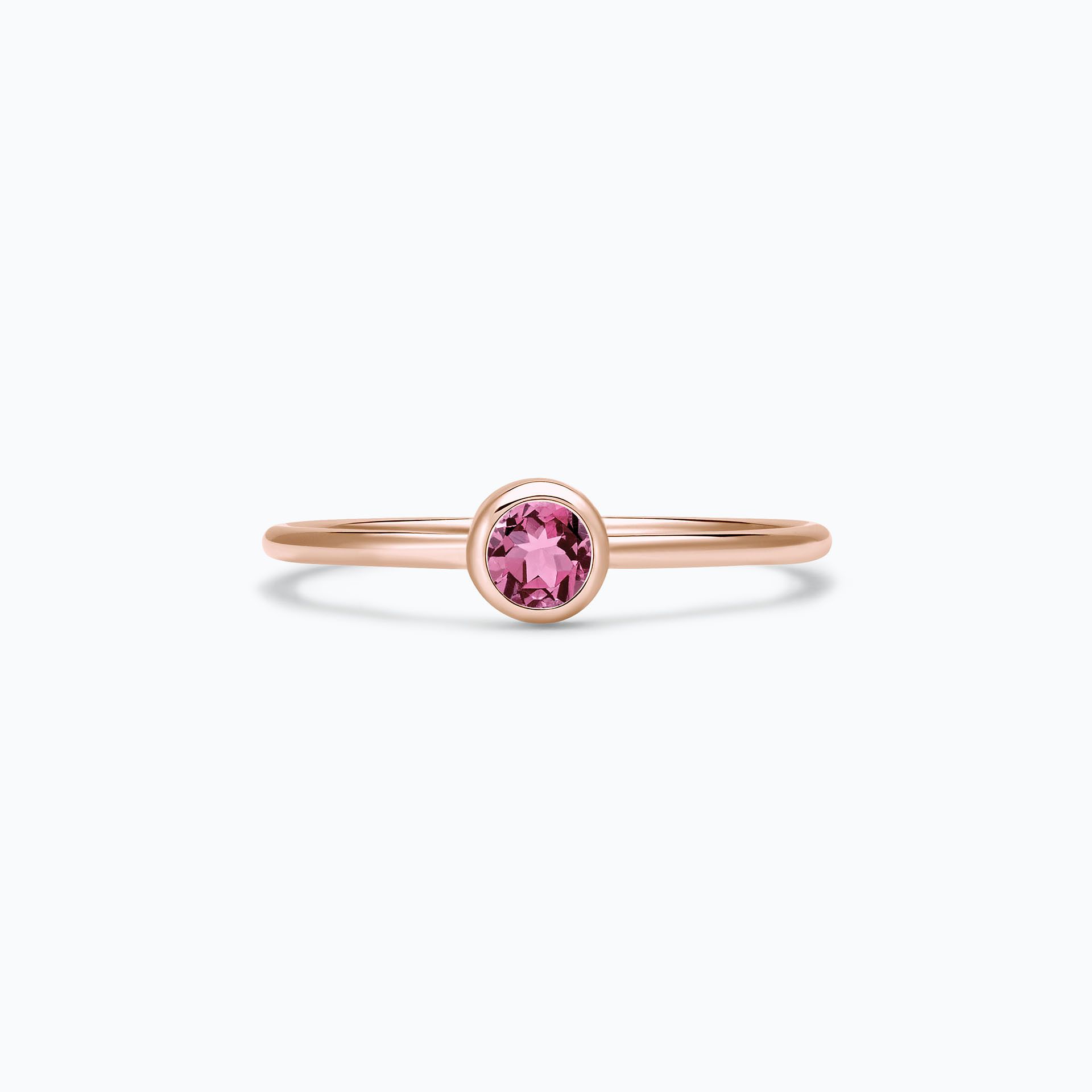 Solitaire Harmony Saphir Rose Pivoine 3.5 mm