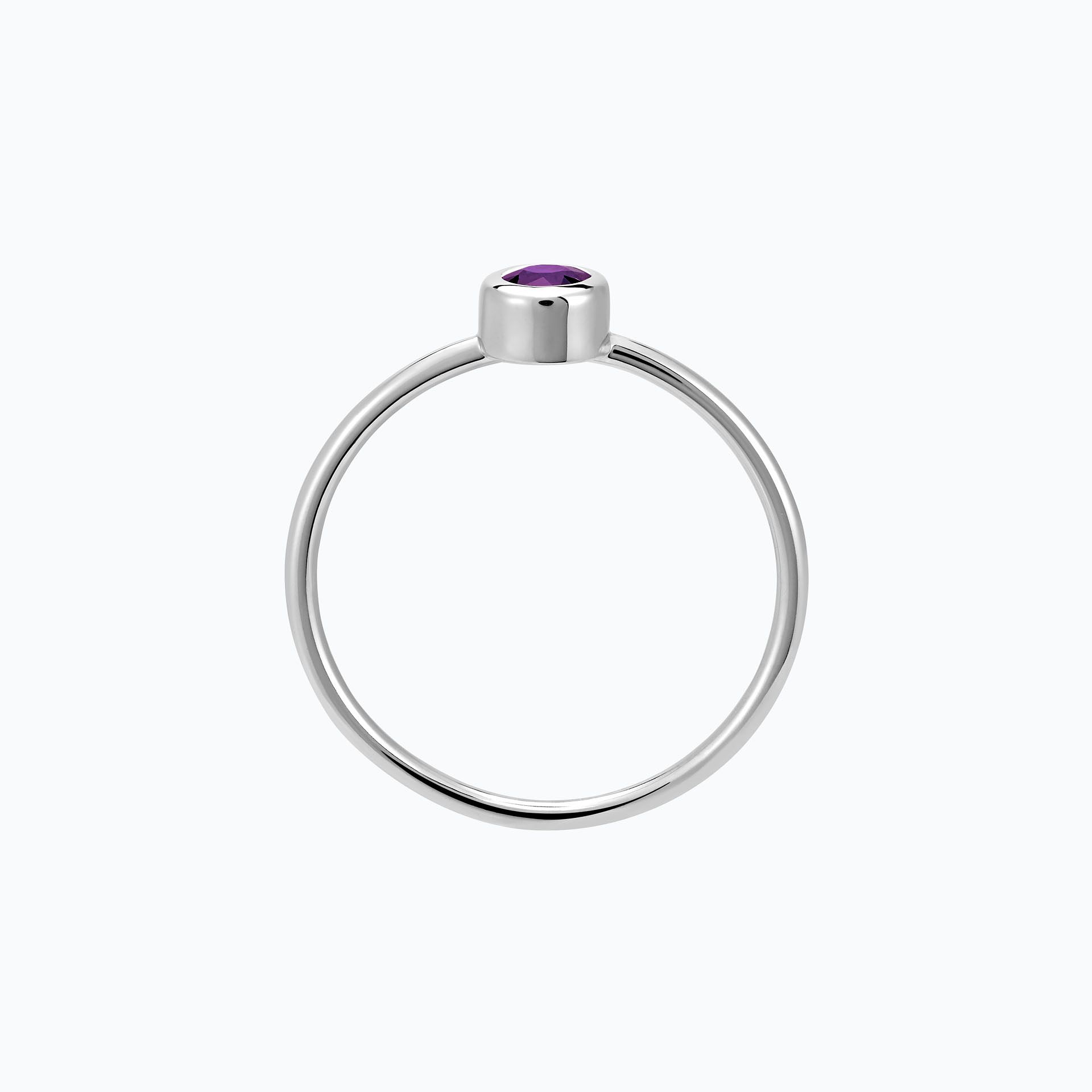 Solitaire Harmony Saphir Violet 3.5 mm