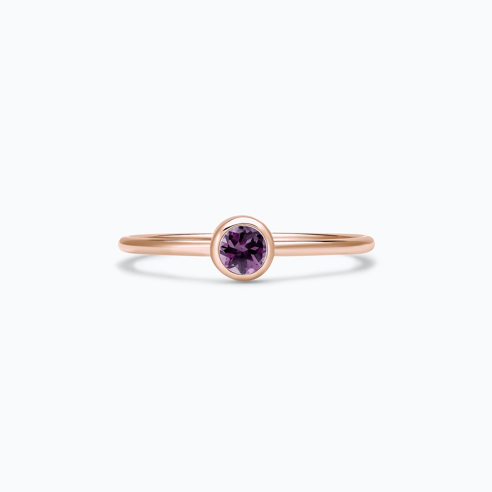 Solitaire Harmony Saphir Violet 3.5 mm
