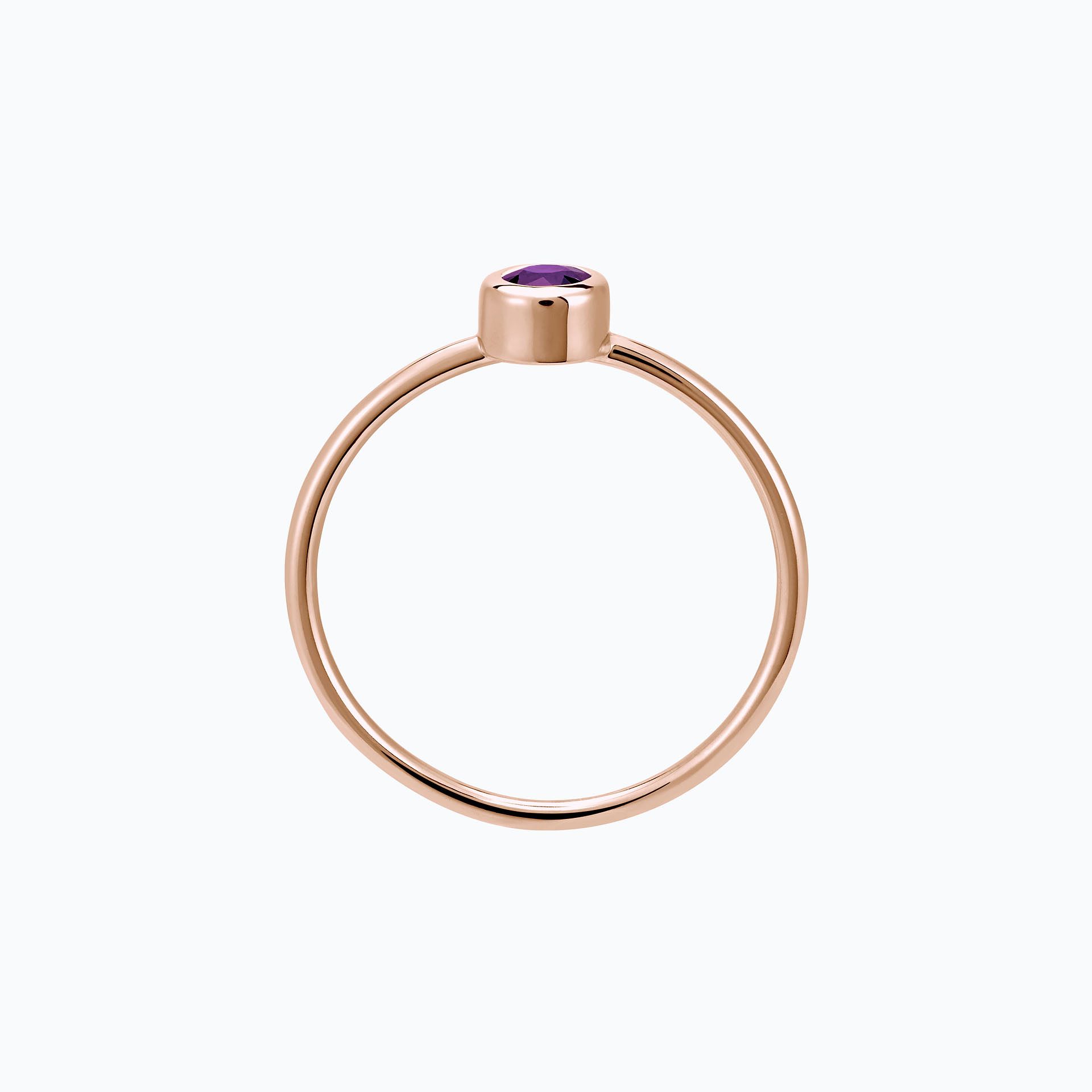 Solitaire Harmony Saphir Violet 3.5 mm