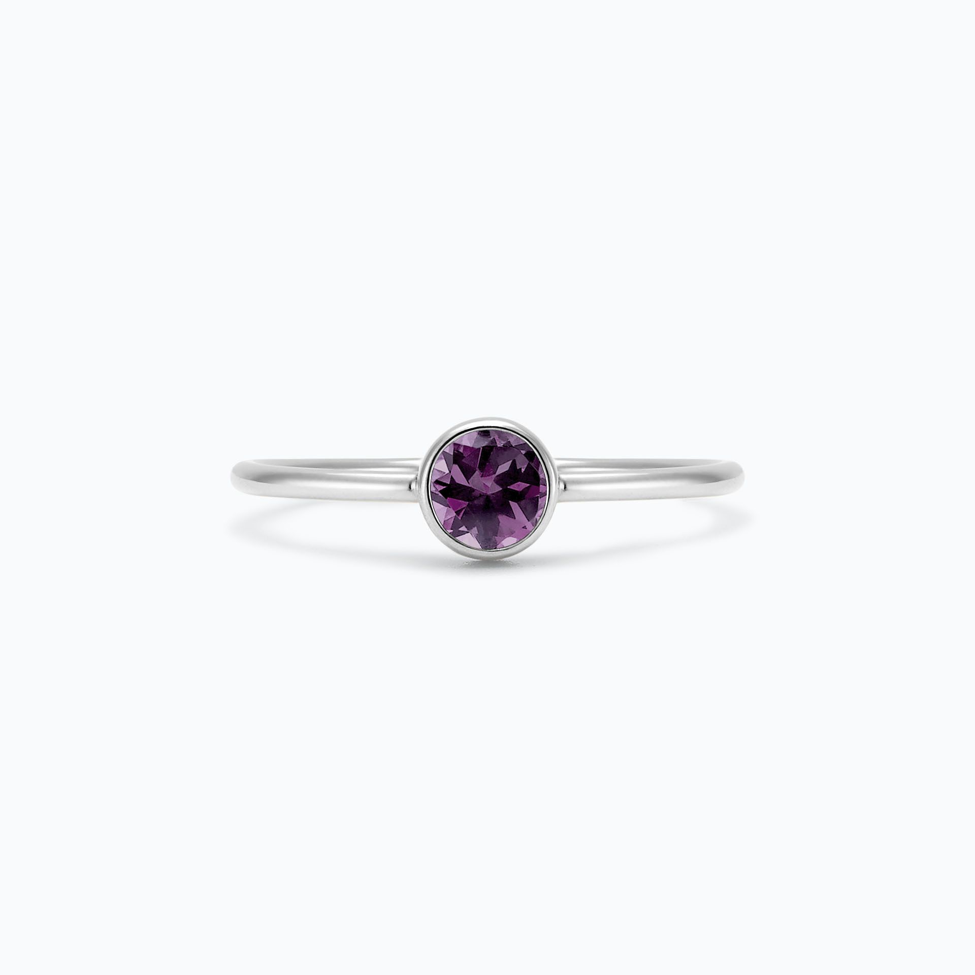 Solitaire Harmony Saphir Violet 4.5 mm
