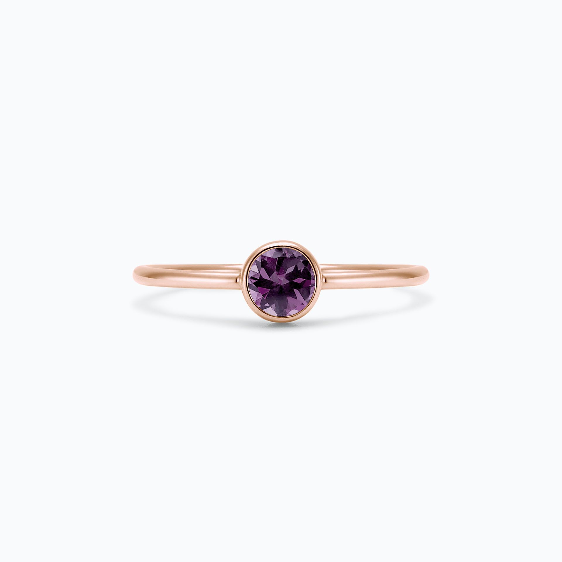 Solitaire Harmony Saphir Violet 4.5 mm