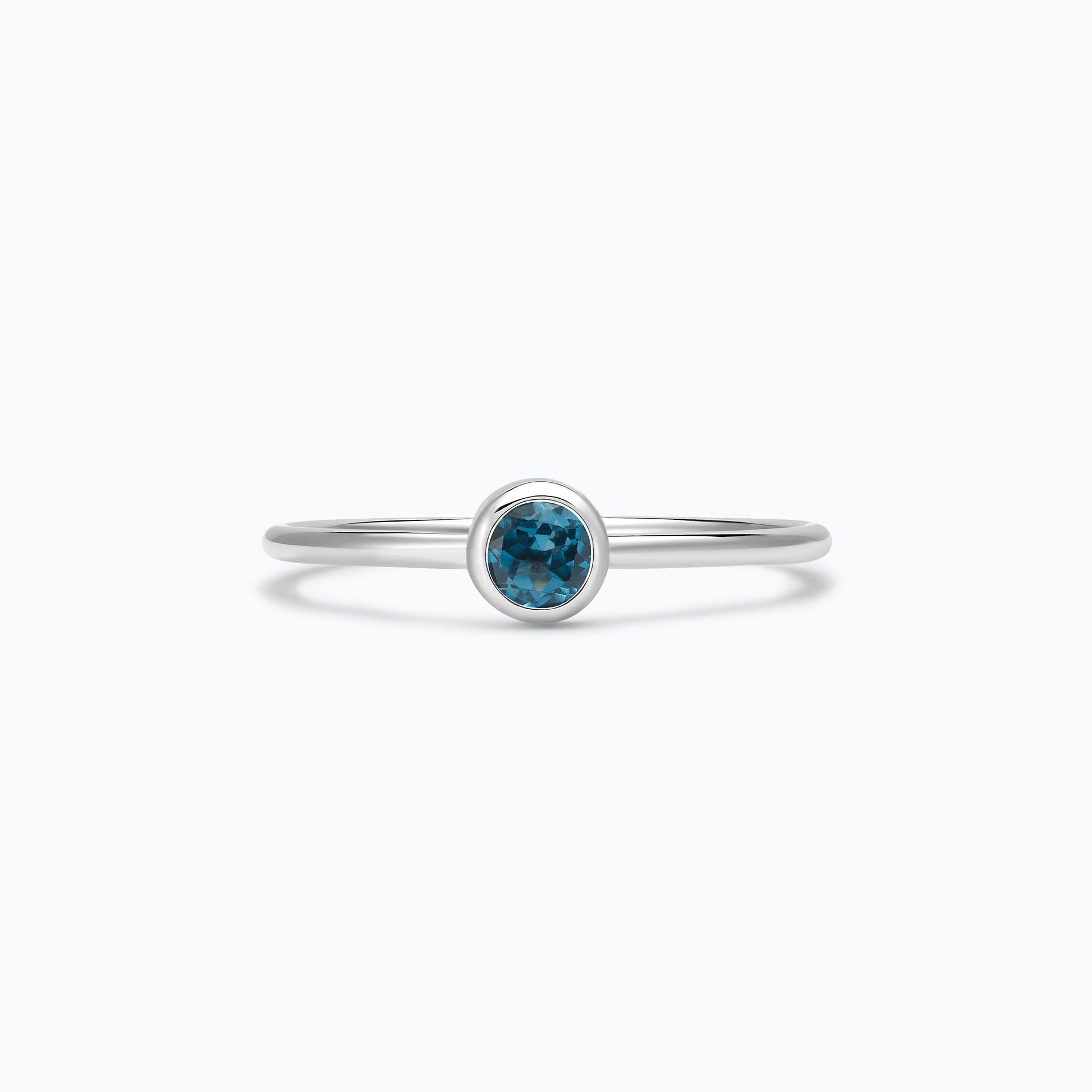 Solitaire Harmony Topaze Blue London 3.5 mm