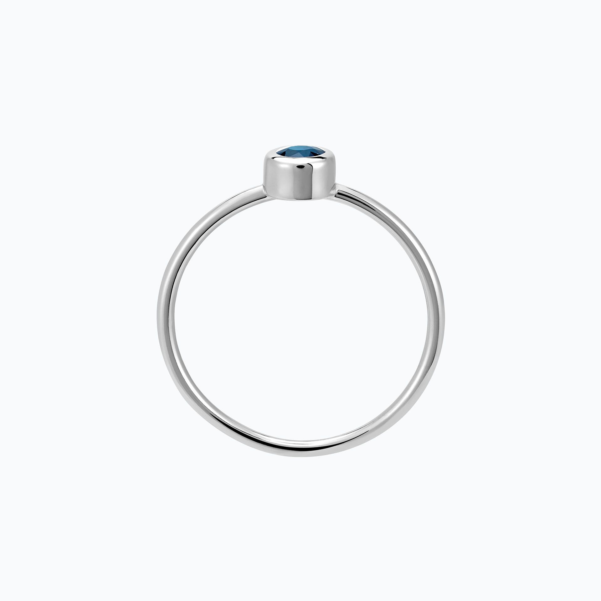 Solitaire Harmony Topaze Blue London 3.5 mm