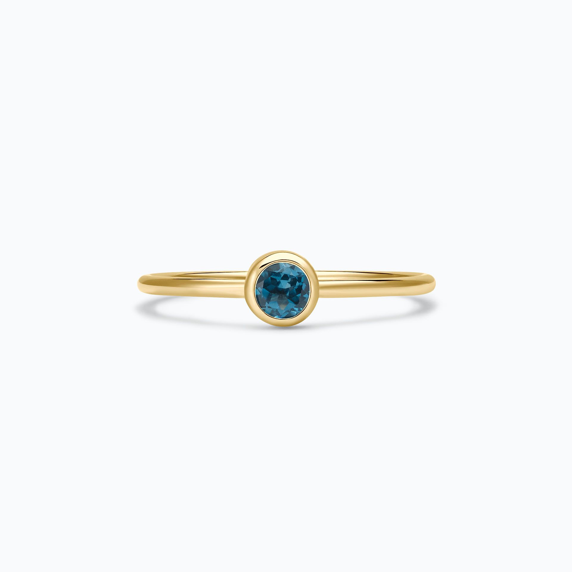 Solitaire Harmony Topaze Blue London 3.5 mm