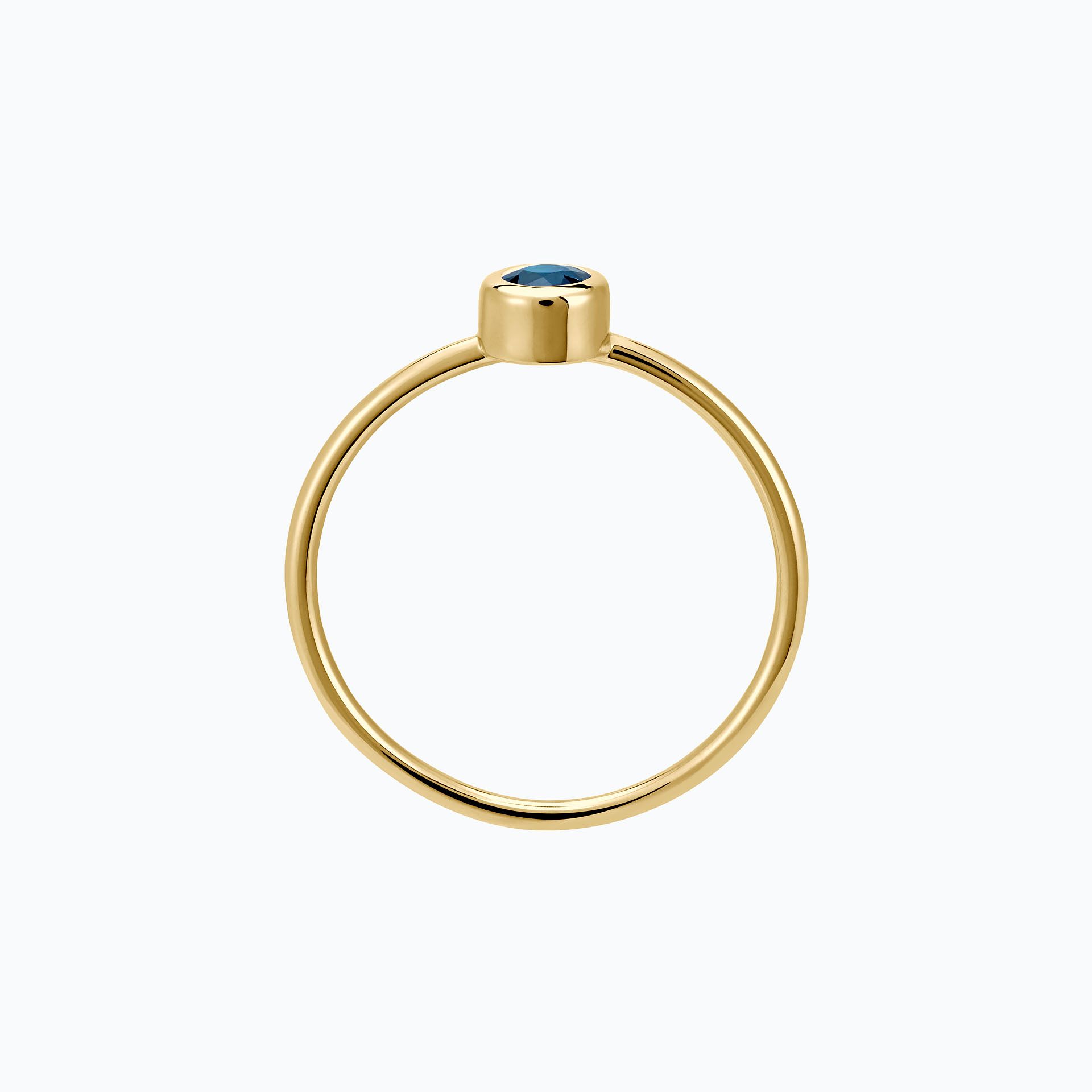 Solitaire Harmony Topaze Blue London 3.5 mm