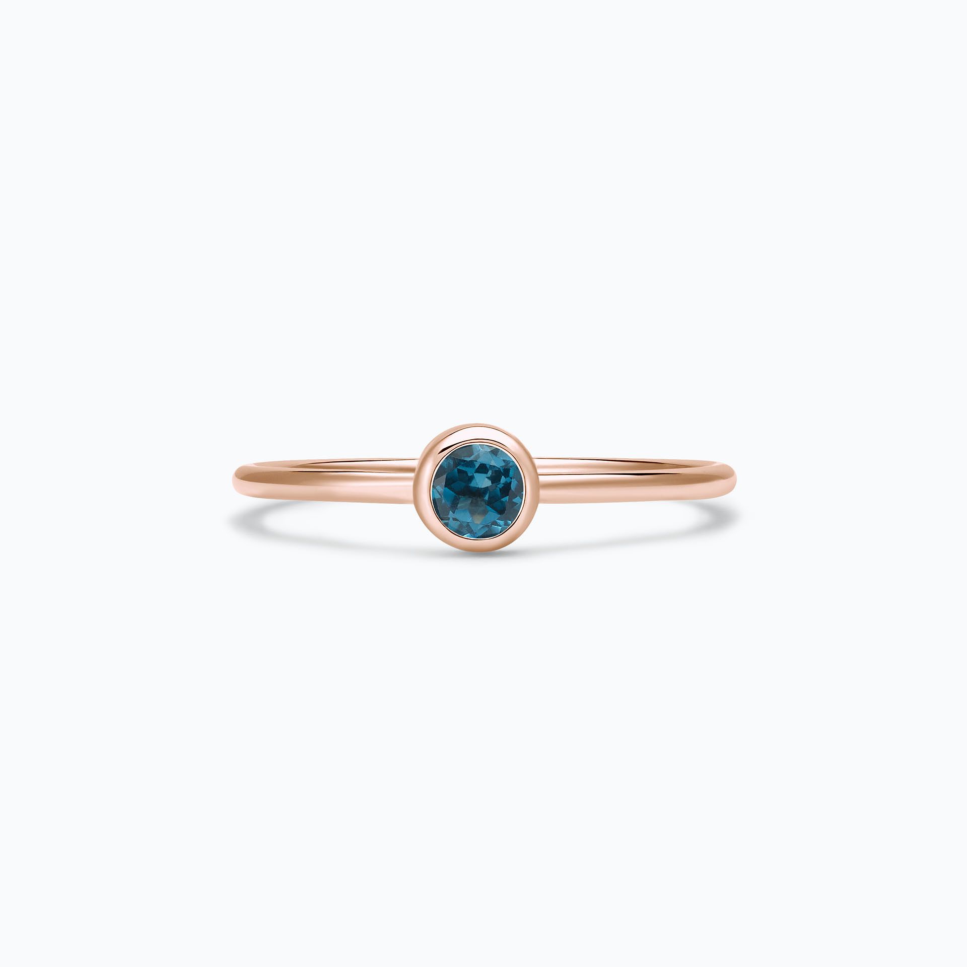 Solitaire Harmony Topaze Blue London 3.5 mm
