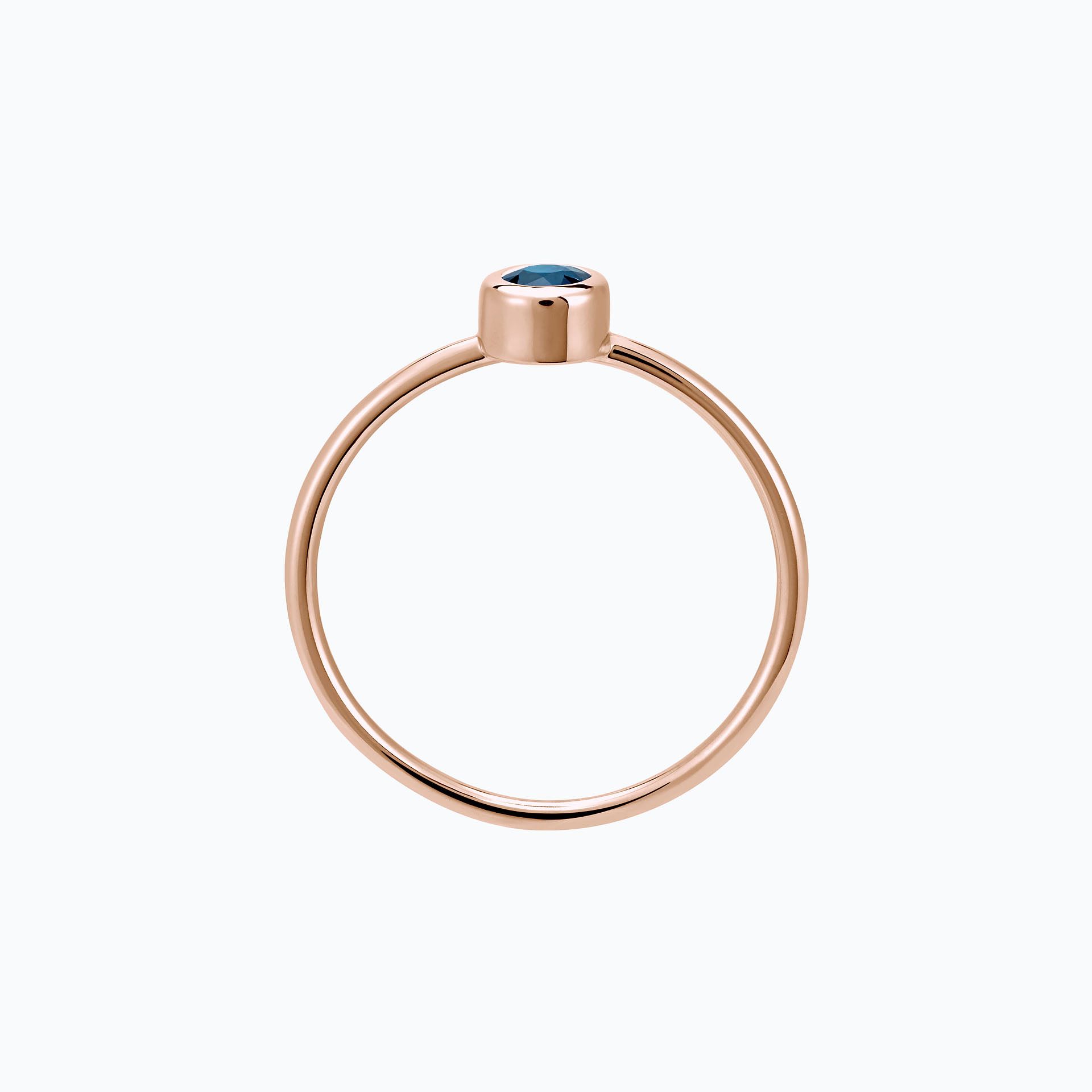 Solitaire Harmony Topaze Blue London 3.5 mm