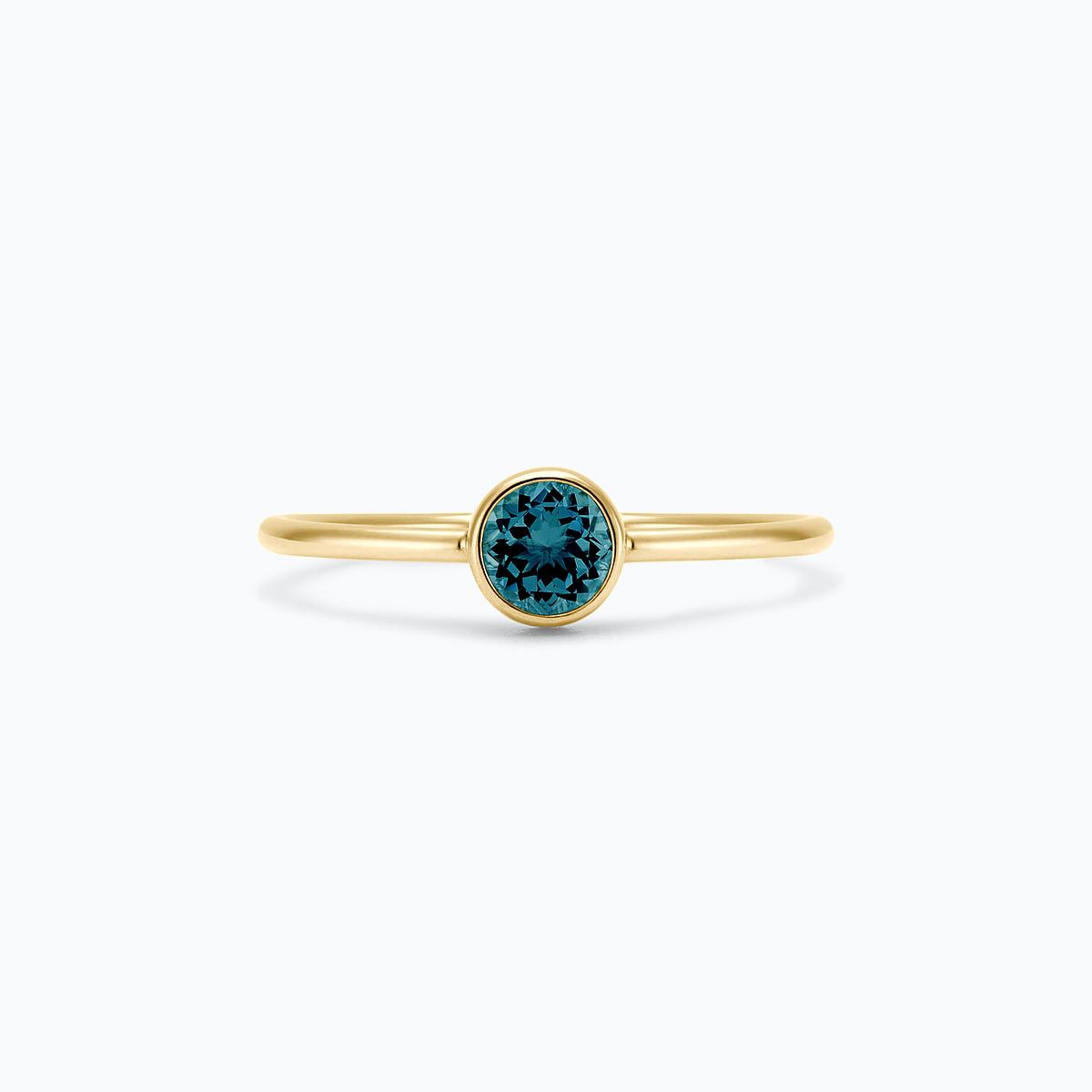 Solitaire Harmony Topaze Blue London 4.5 mm