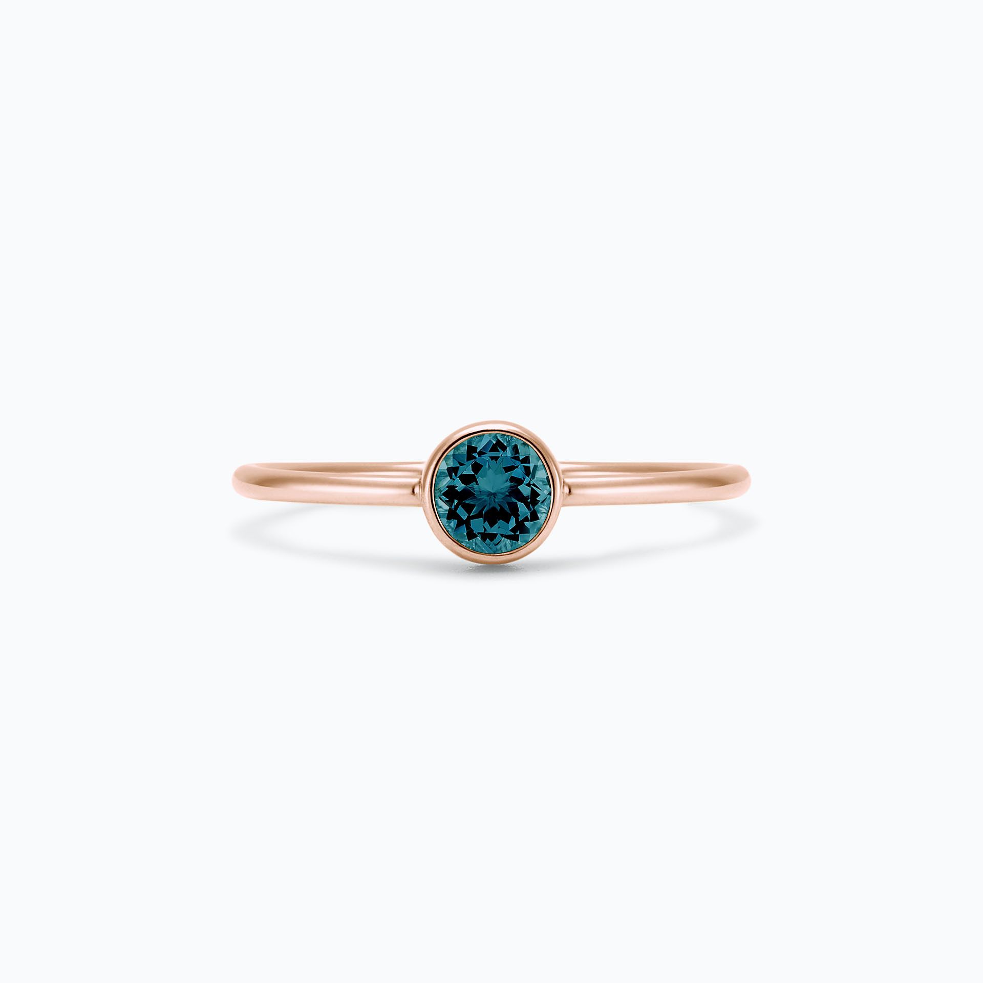 Solitaire Harmony Topaze Blue London 4.5 mm