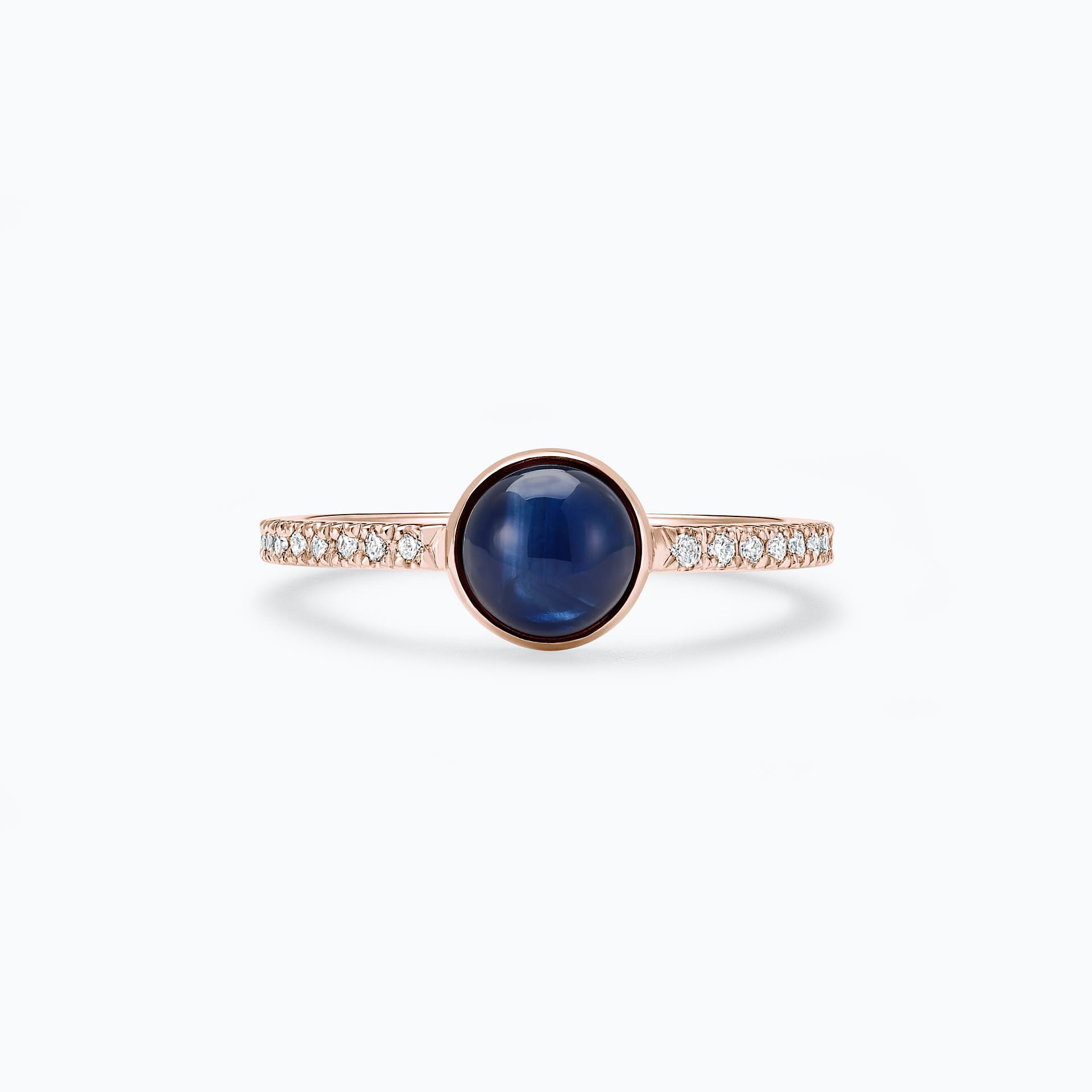 Solitaire Pavé Héra Saphir