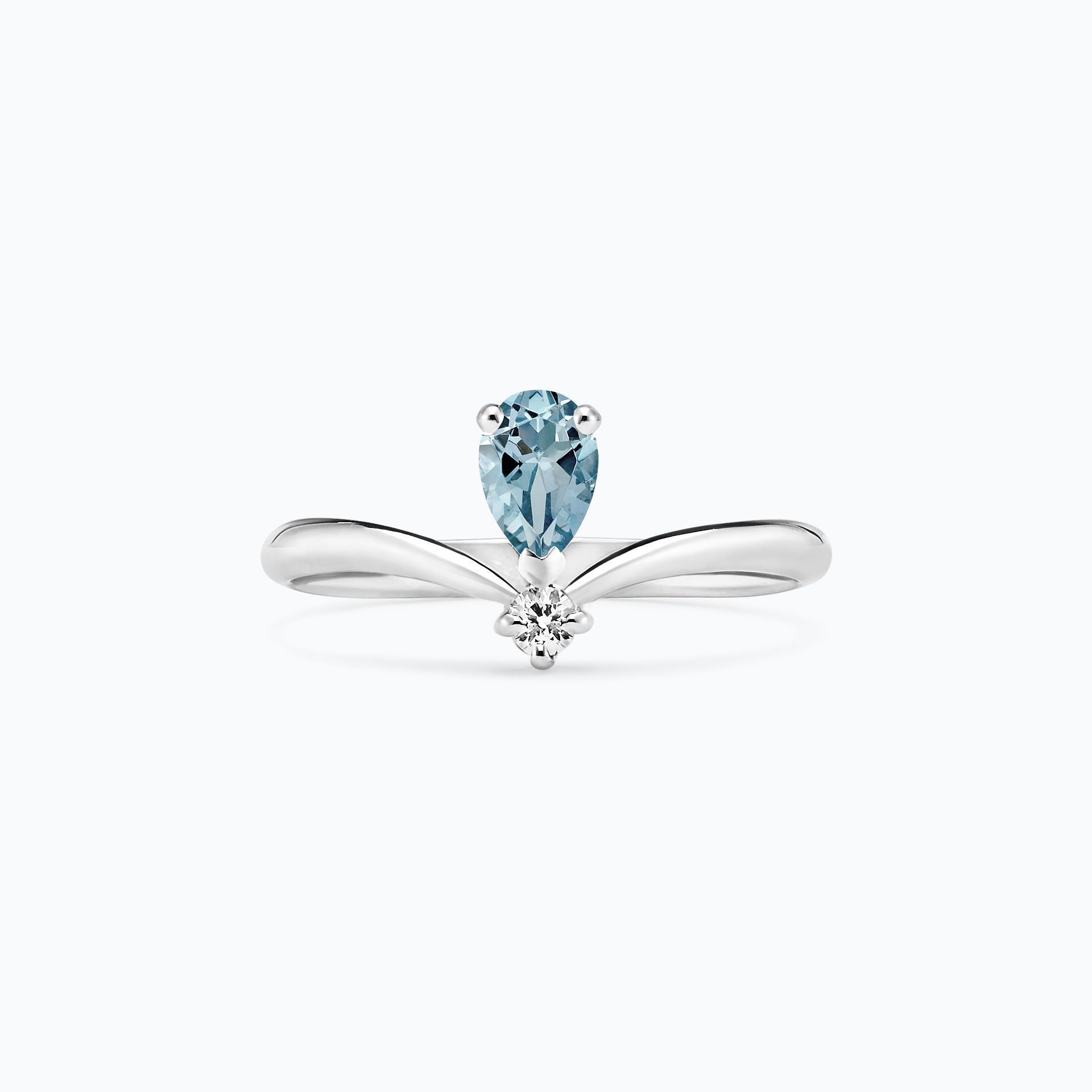Solitaire Isadora Aigue-marine
