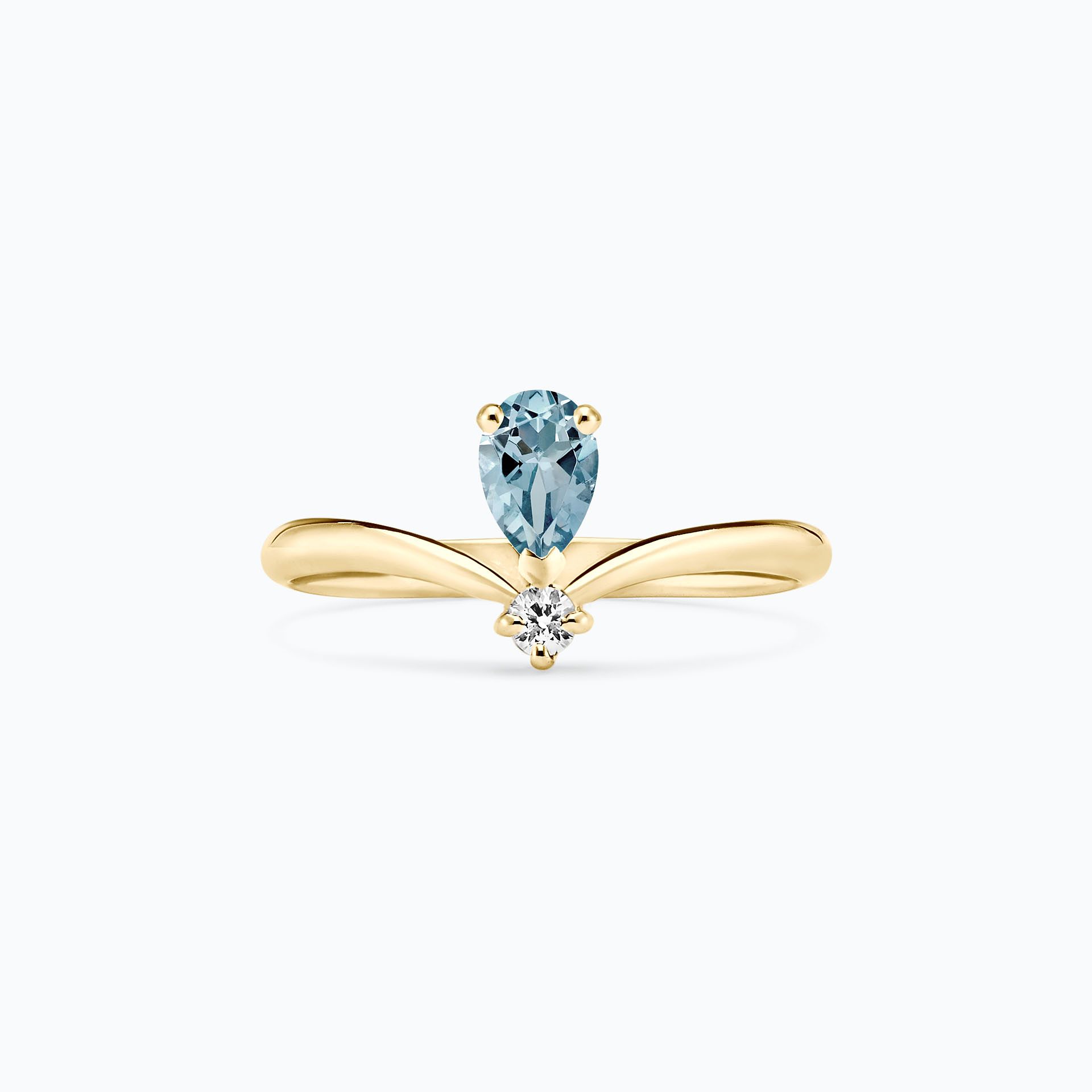 Solitaire Isadora Aigue-marine