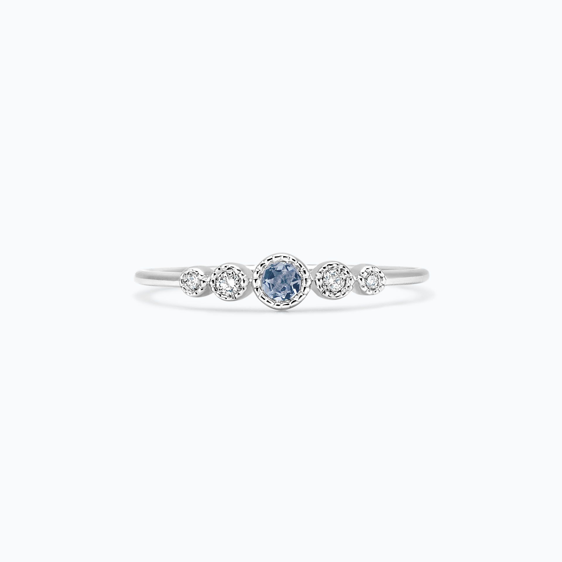 Solitaire Léa Millegrain Saphir Bleu Tendre