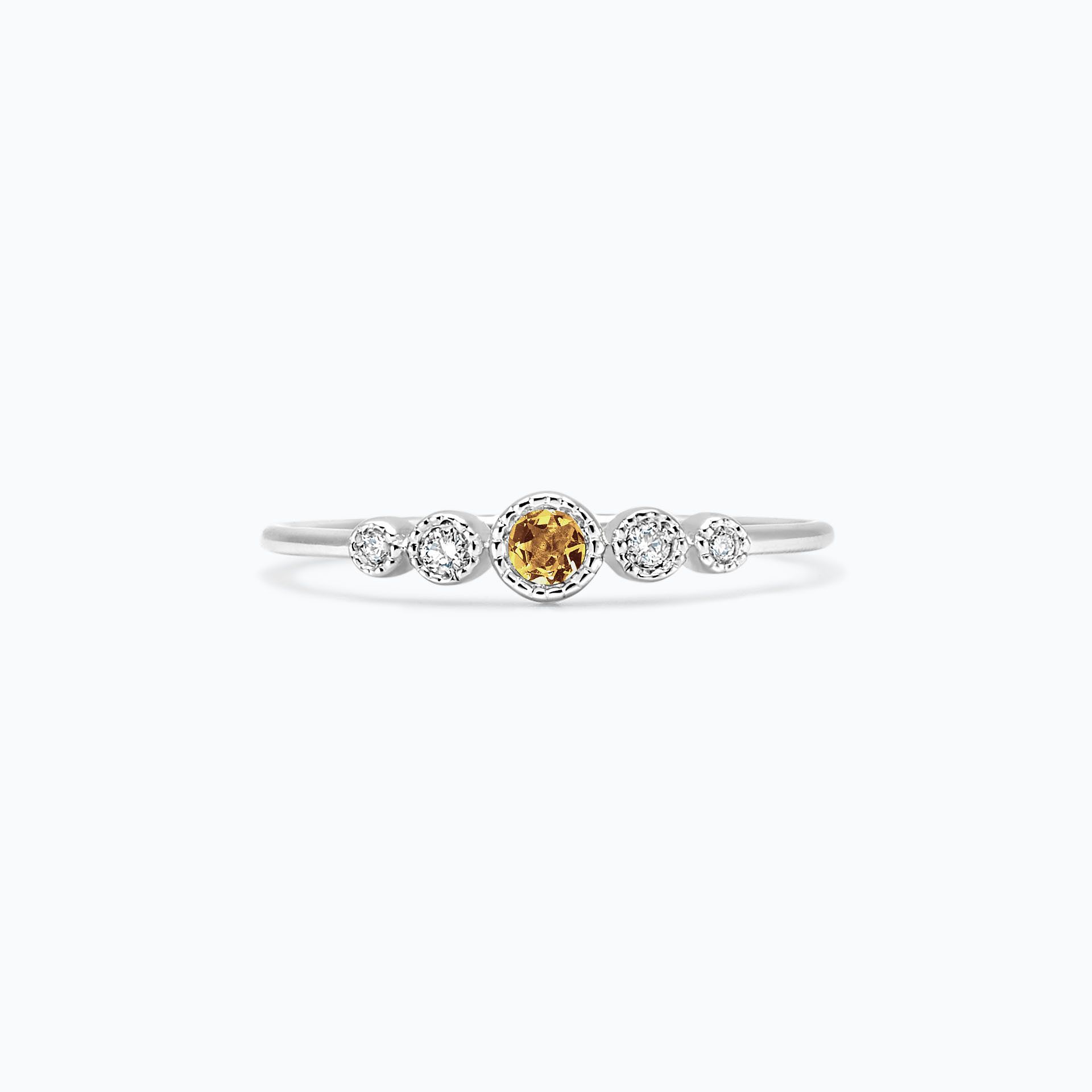 Solitaire Léa Millegrain Saphir Jaune Tournesol