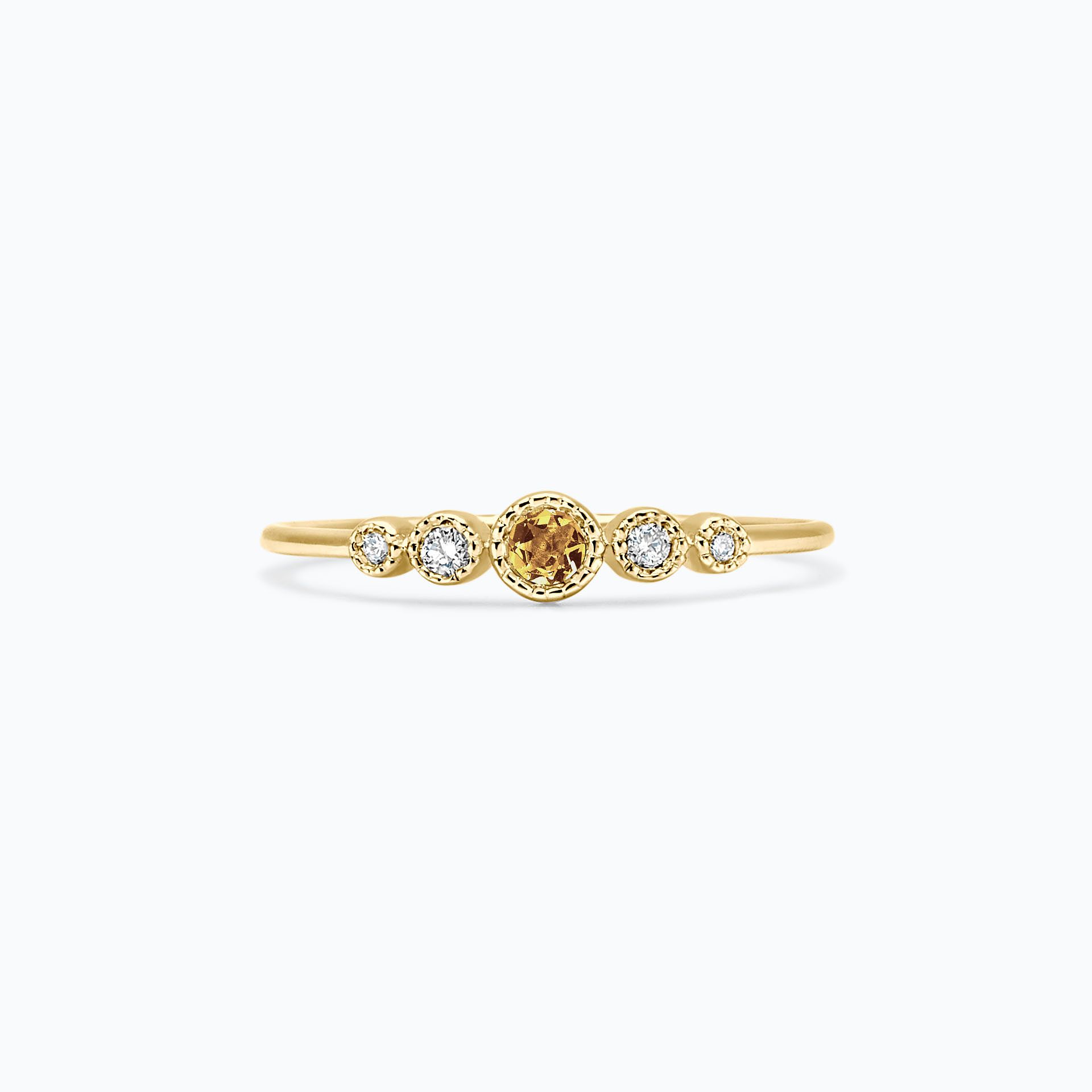 Solitaire Léa Millegrain Saphir Jaune Tournesol