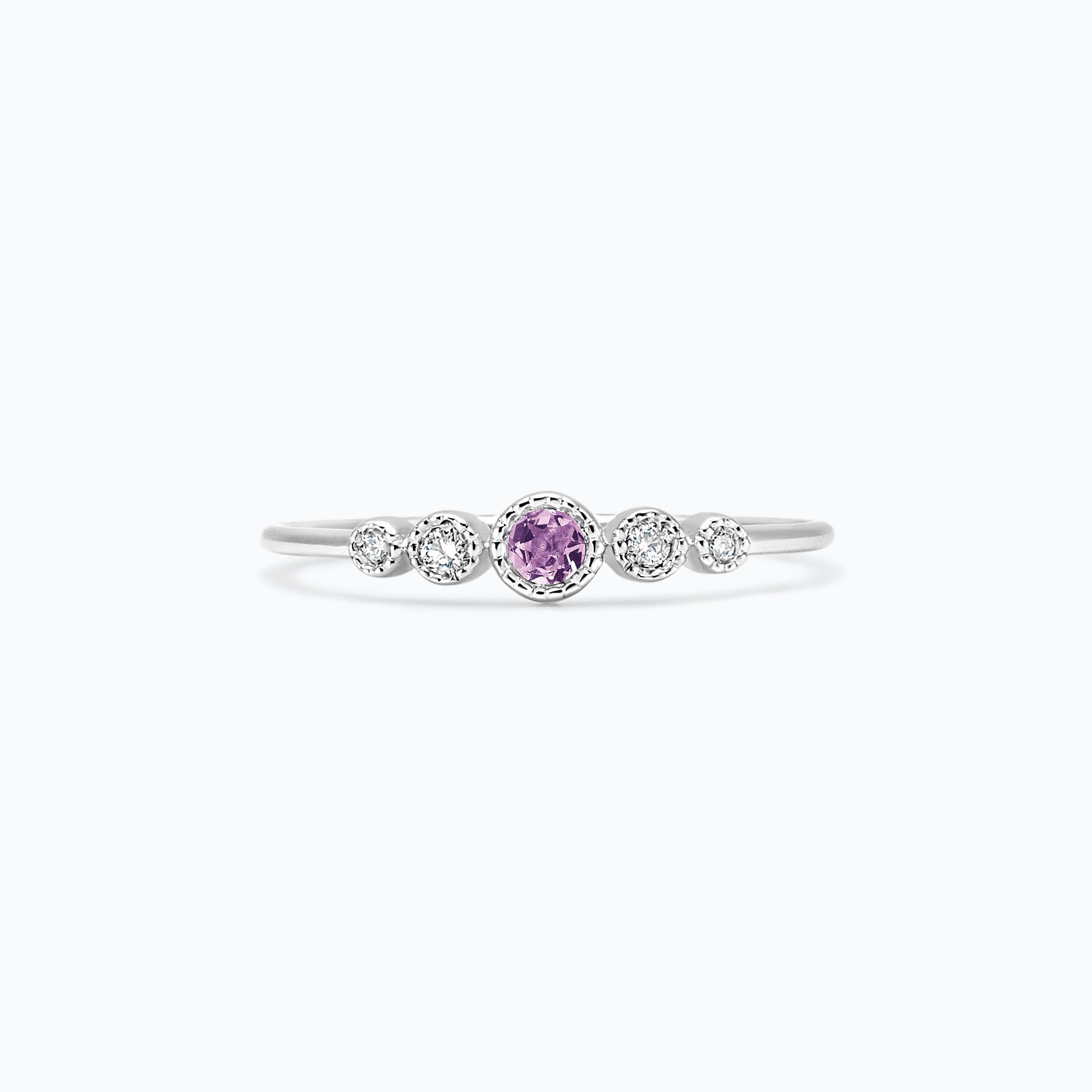 Solitaire Léa Millegrain Saphir Mauve