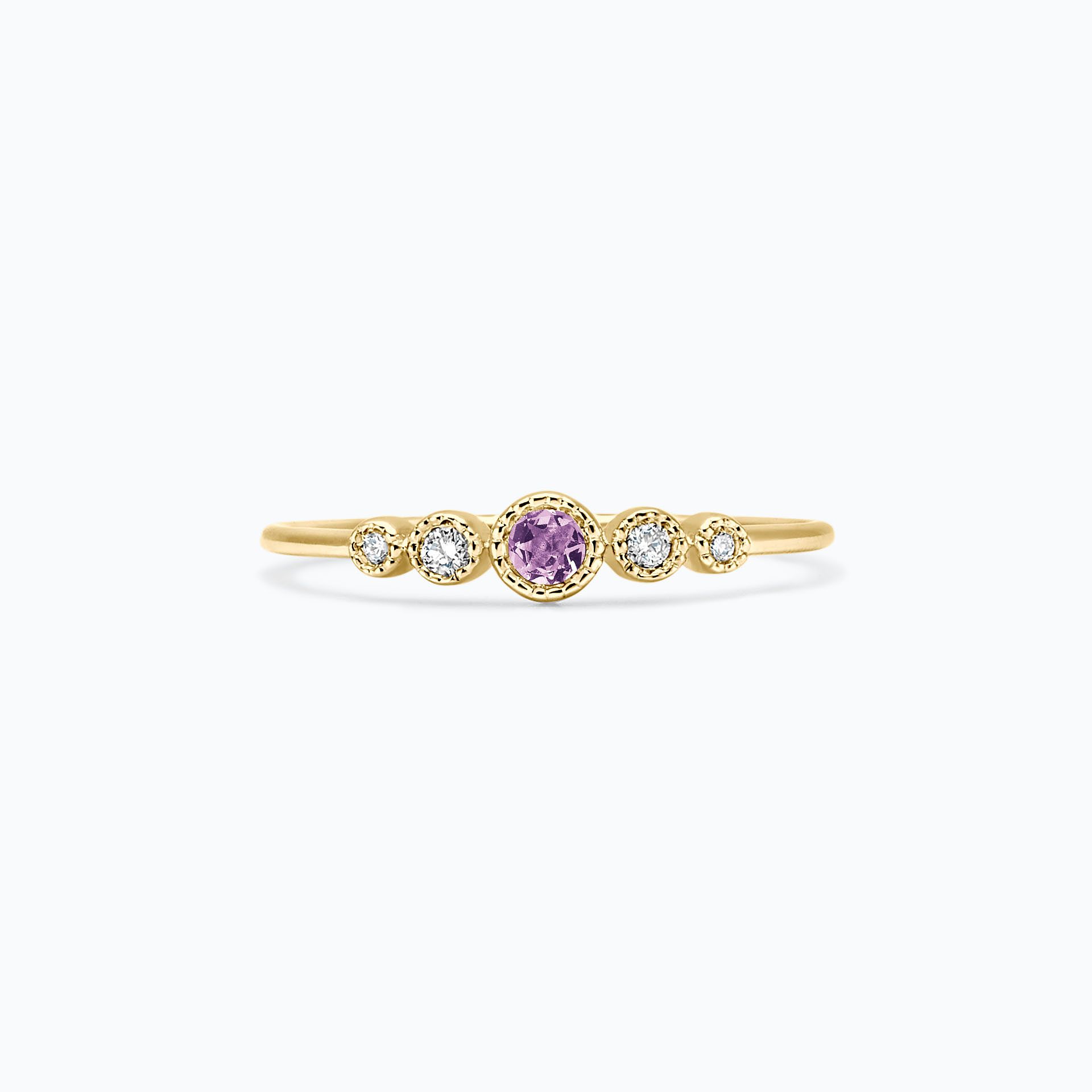 Solitaire Léa Millegrain Saphir Mauve
