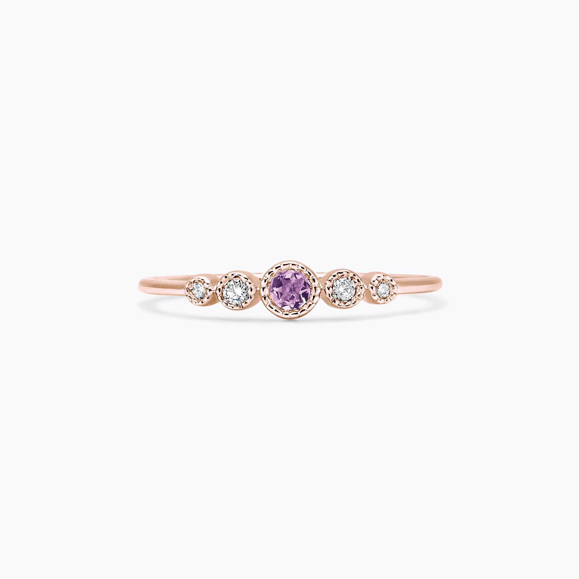 Solitaire Léa Millegrain Saphir Mauve