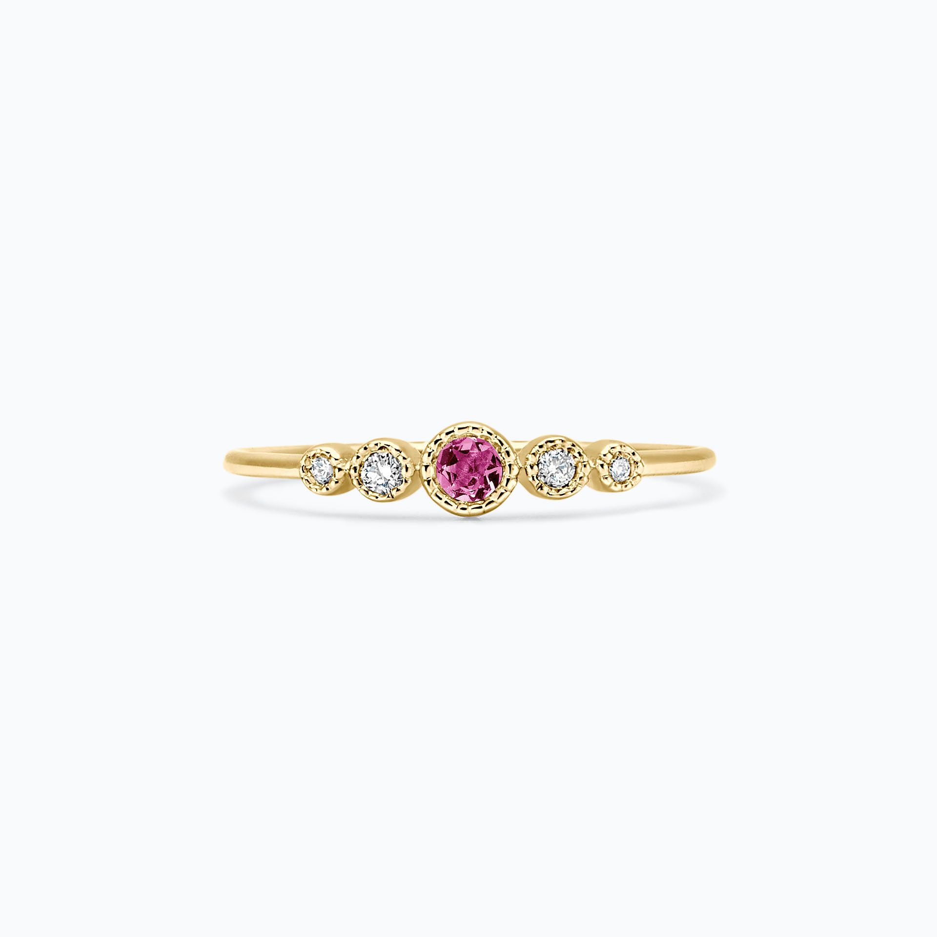 Solitaire Léa Millegrain Saphir Rose Pivoine