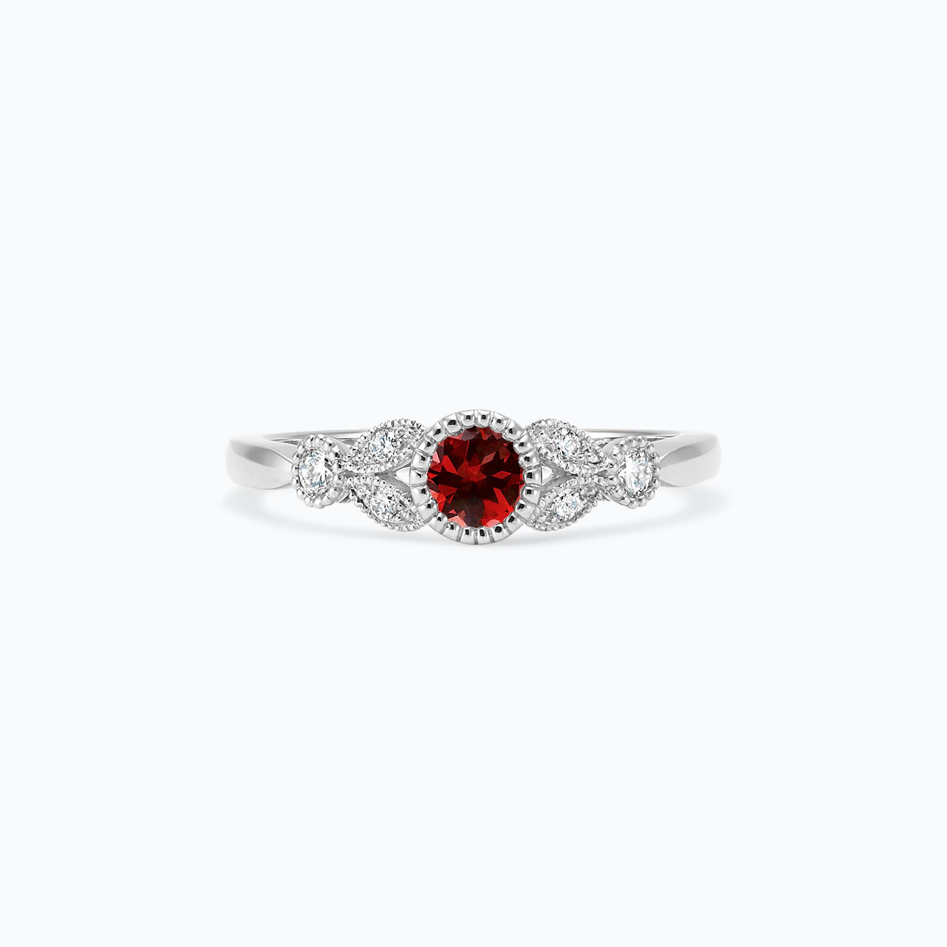 Solitaire Salomé Millegrain Saphir Rouge