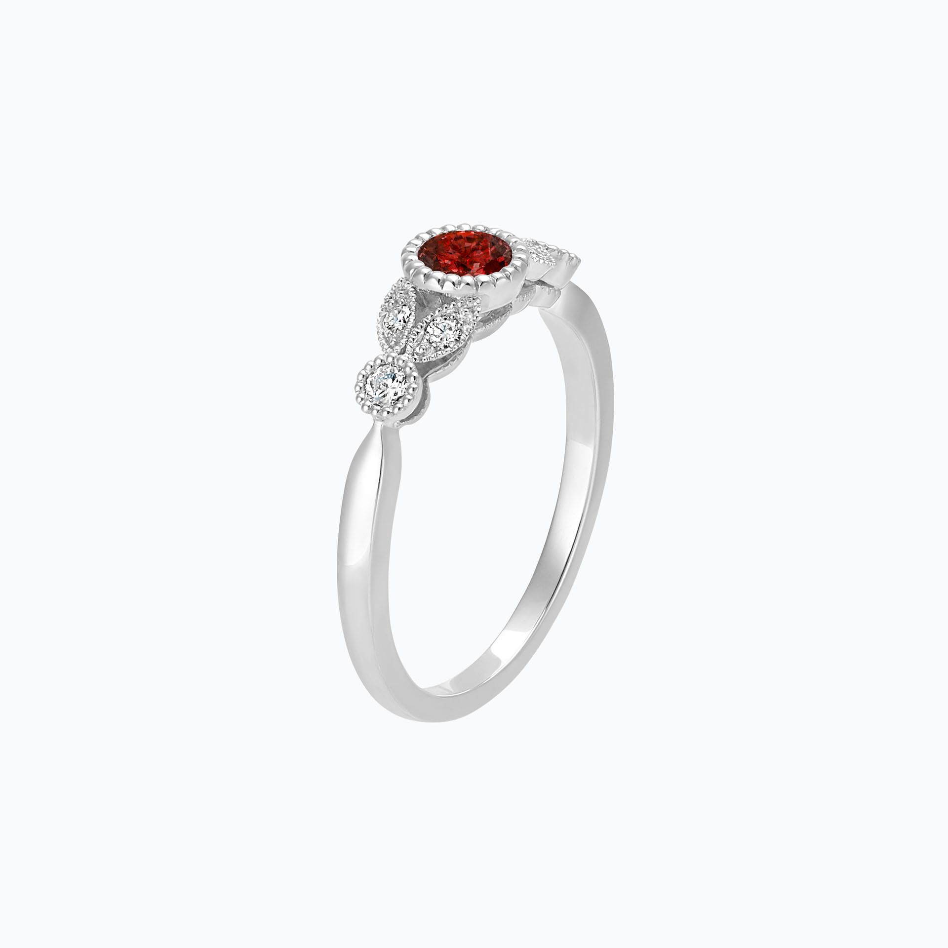 Solitaire Salomé Millegrain Saphir Rouge