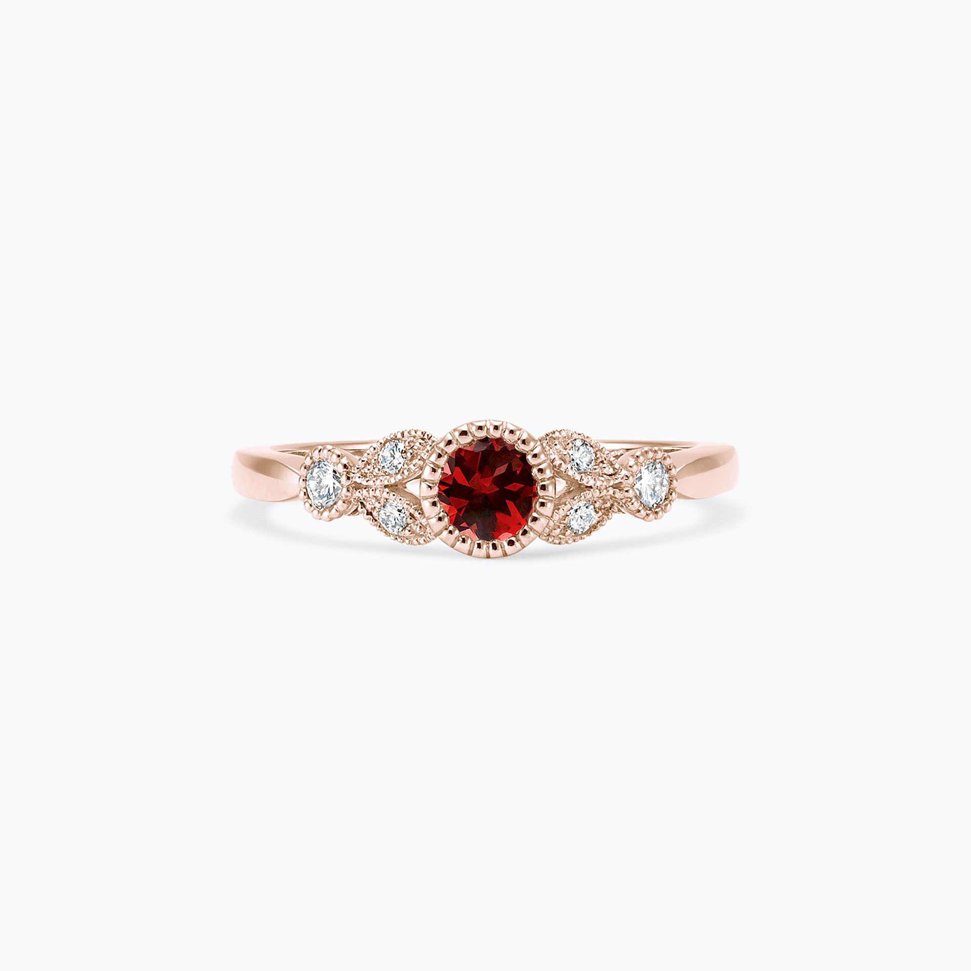 Solitaire Salomé Millegrain Saphir Rouge