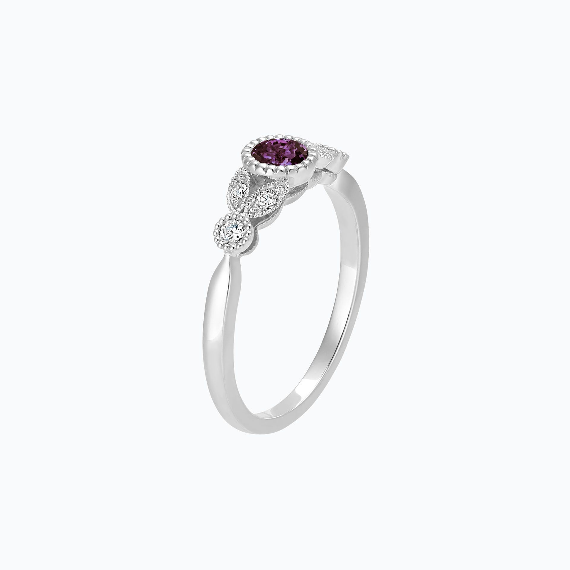 Solitaire Salomé Millegrain Saphir Violet