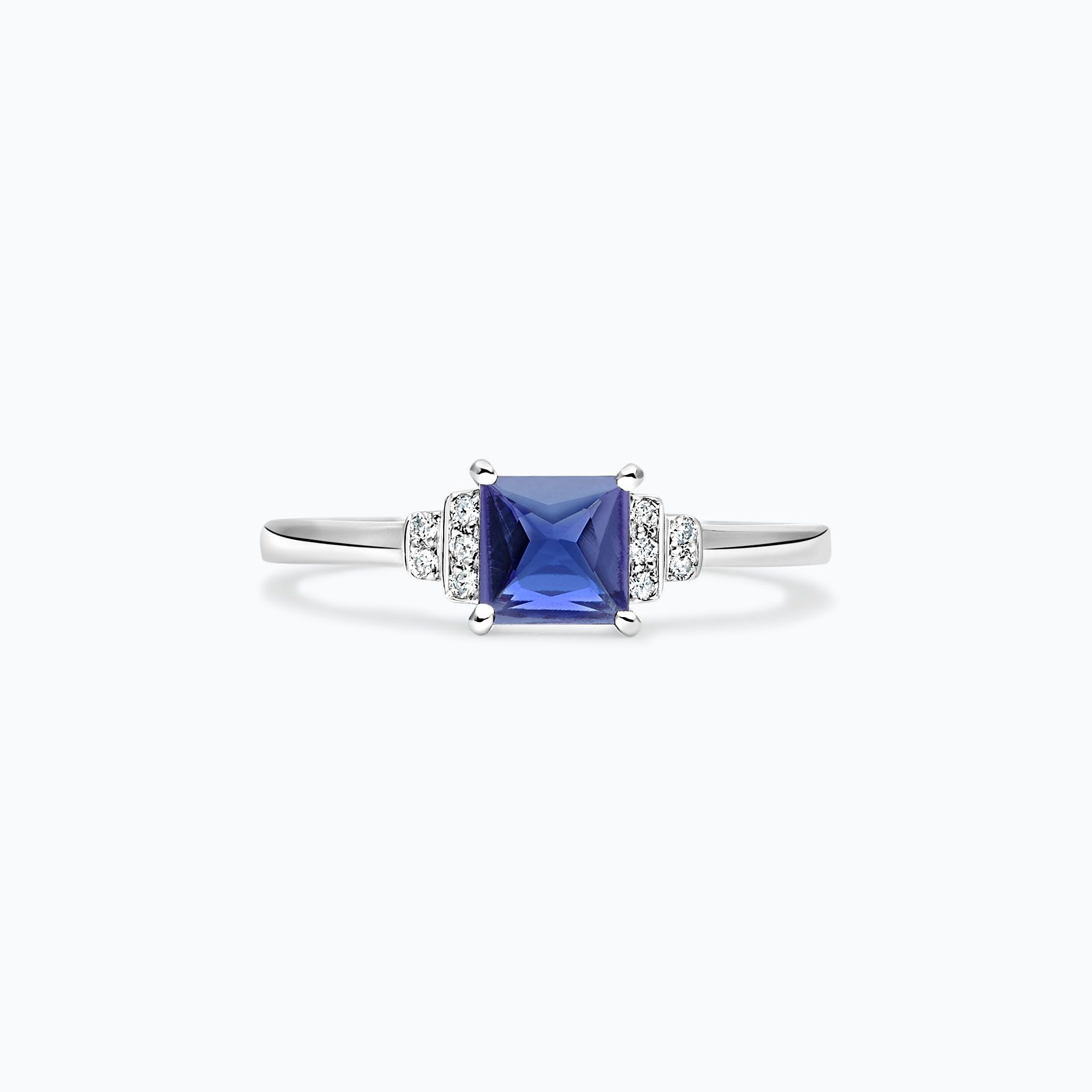 Solitaire Shirley Tanzanite 5 x 5 mm