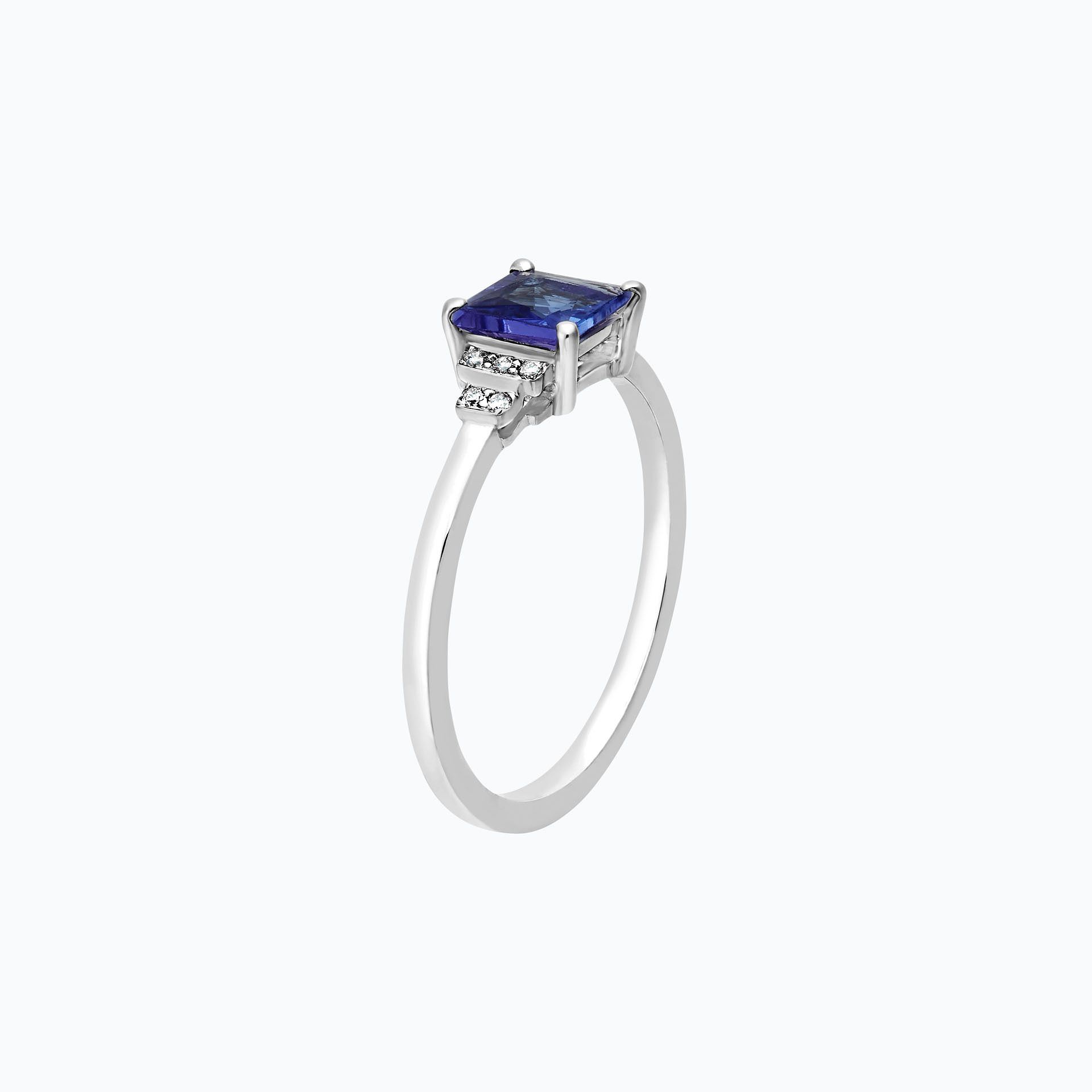 Solitaire Shirley Tanzanite 5 x 5 mm