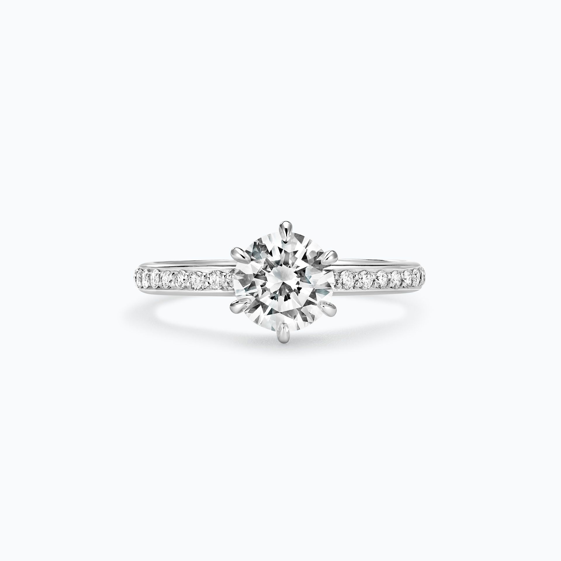 Solitaire Pavé Tulipe