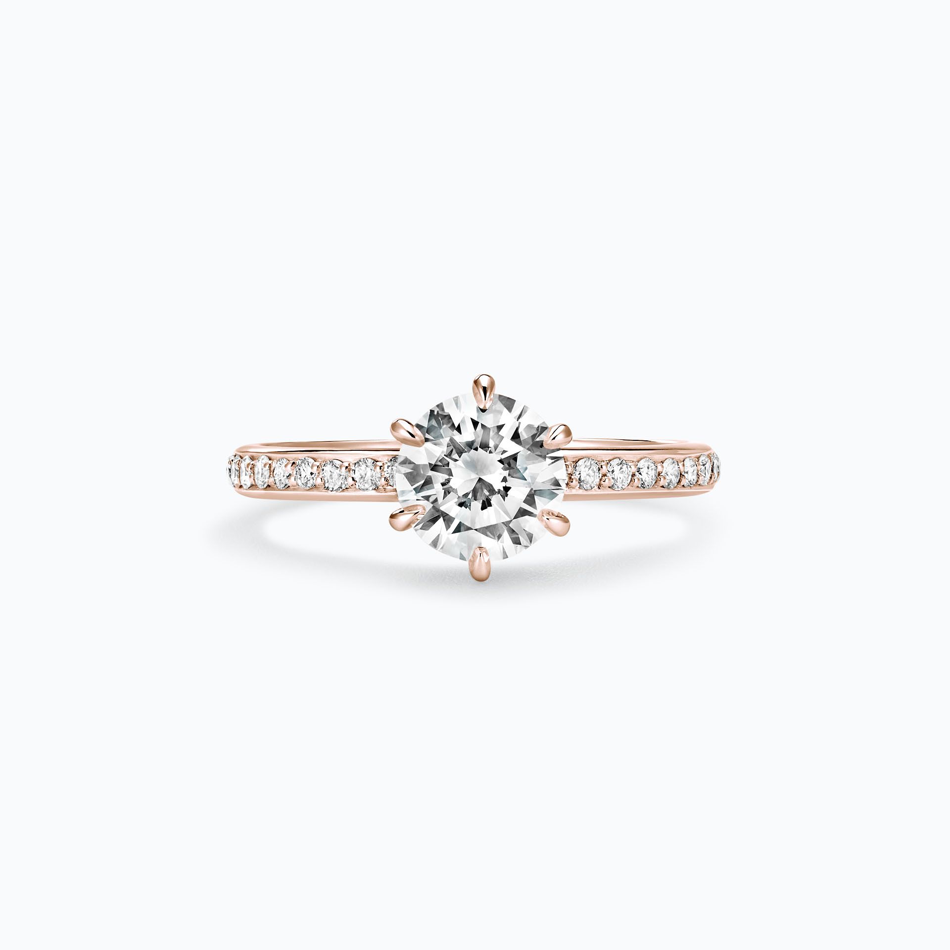 Solitaire Pavé Tulipe