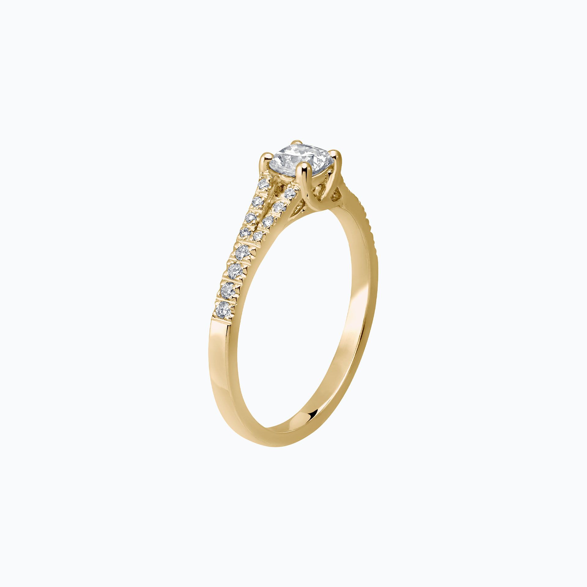 Solitaire Pavé Iris