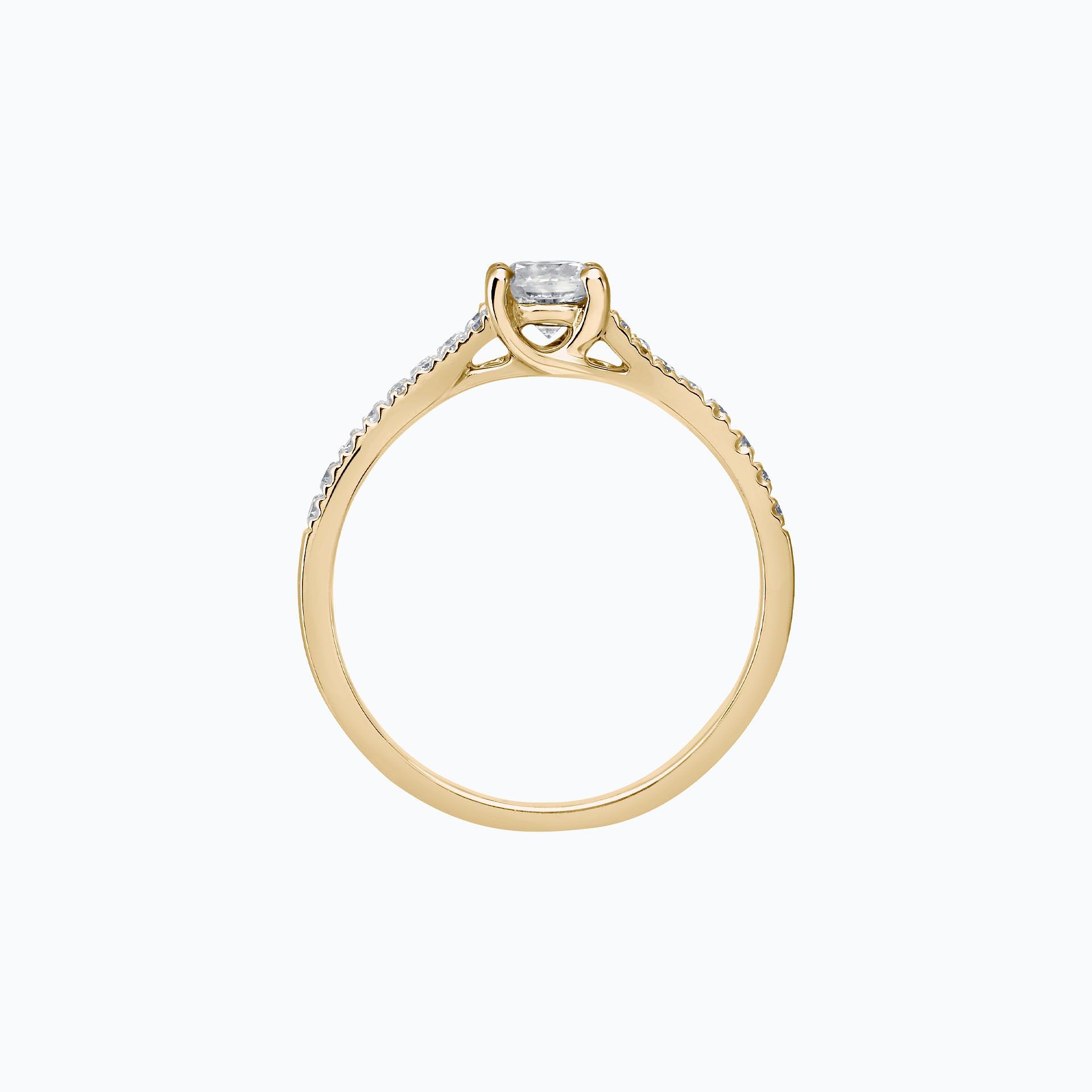Solitaire Pavé Iris