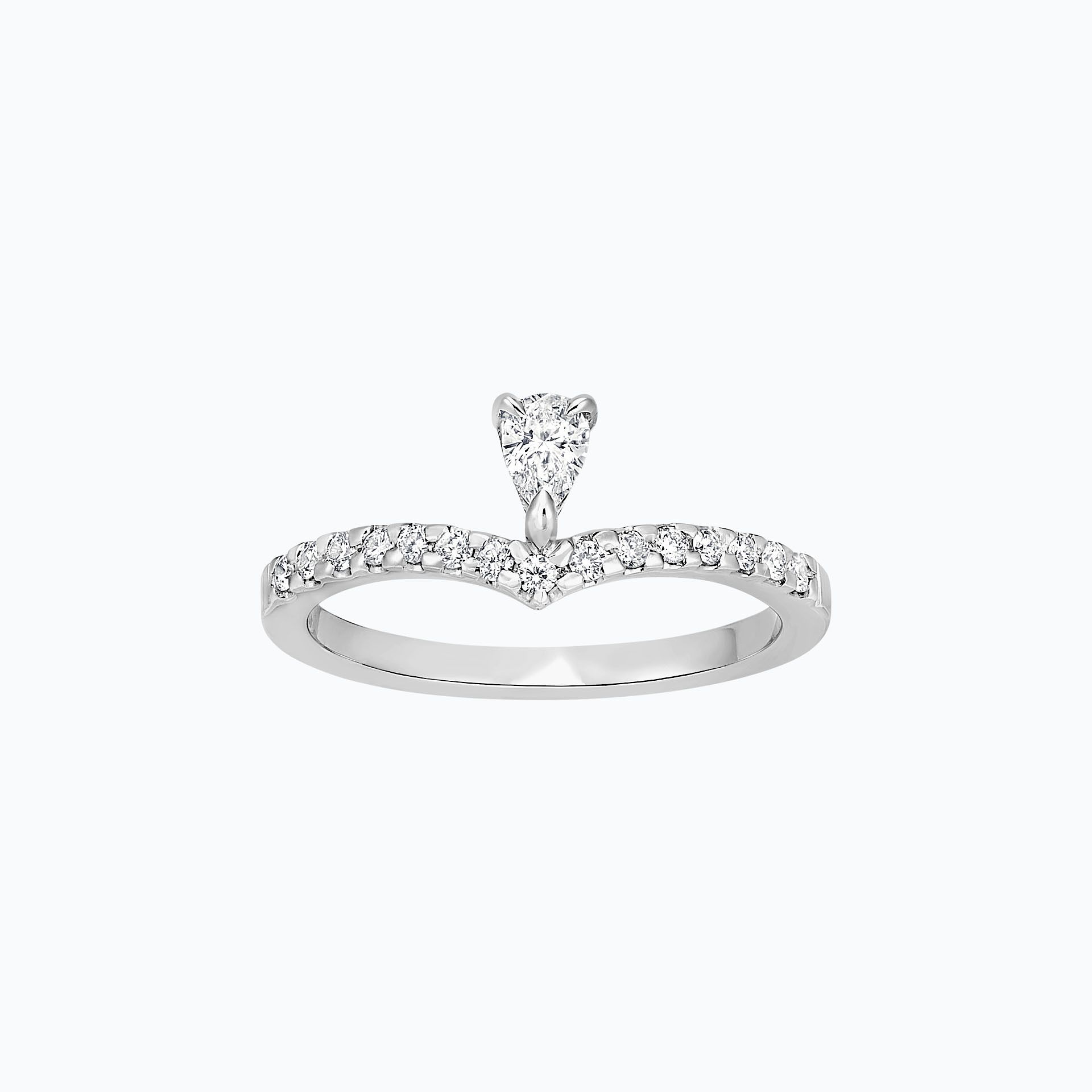 Solitaire Pavé Isla Del Luna 0.15 carat