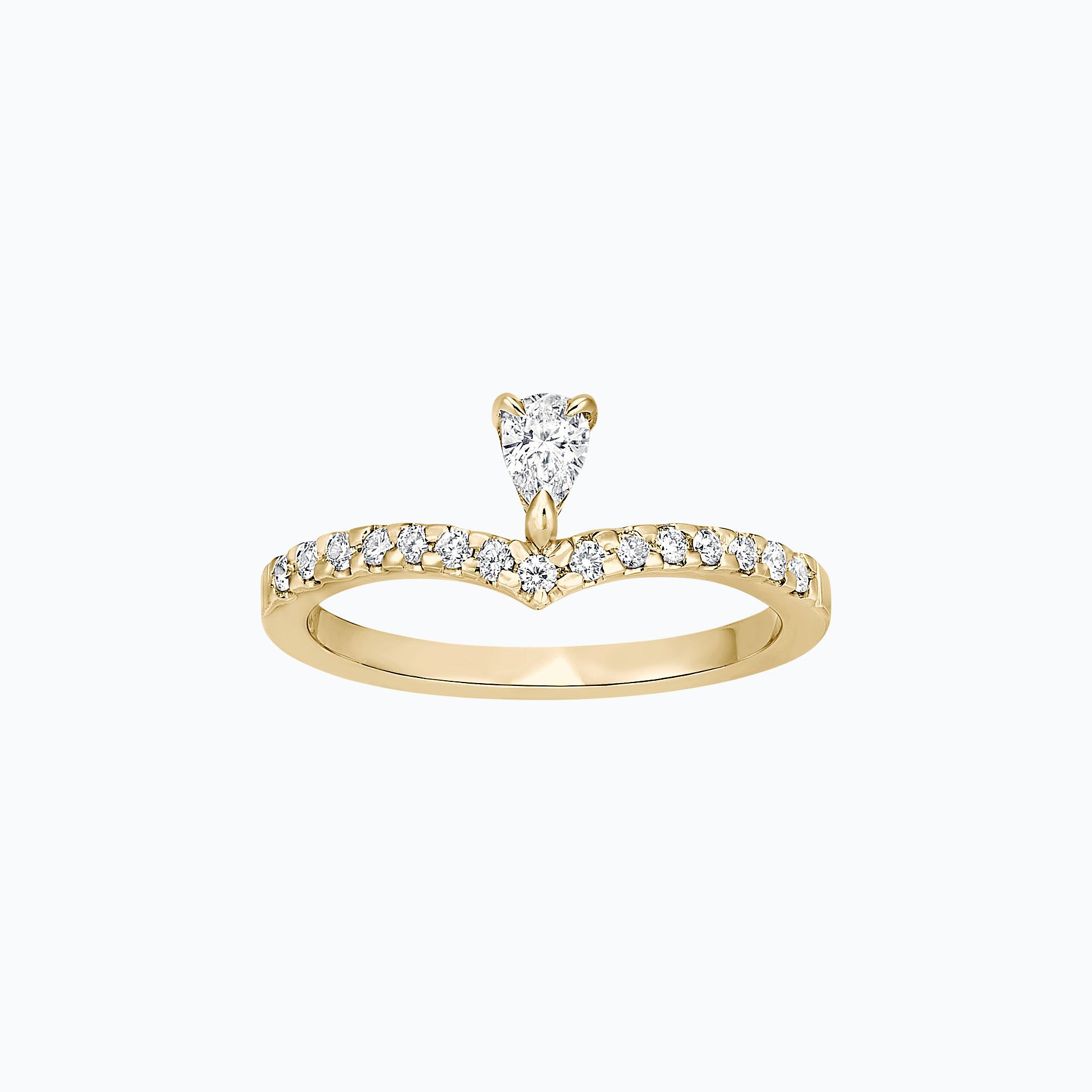 Solitaire Pavé Isla Del Luna 0.15 carat