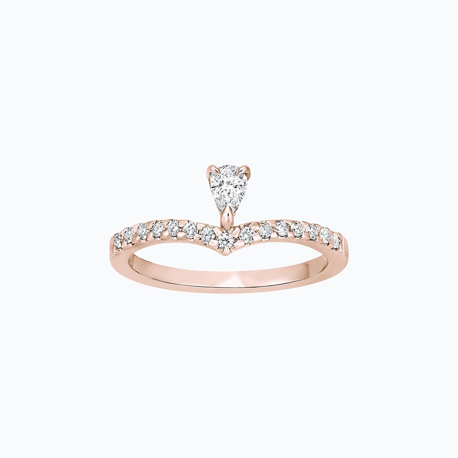 Solitaire Pavé Isla Del Luna 0.15 carat