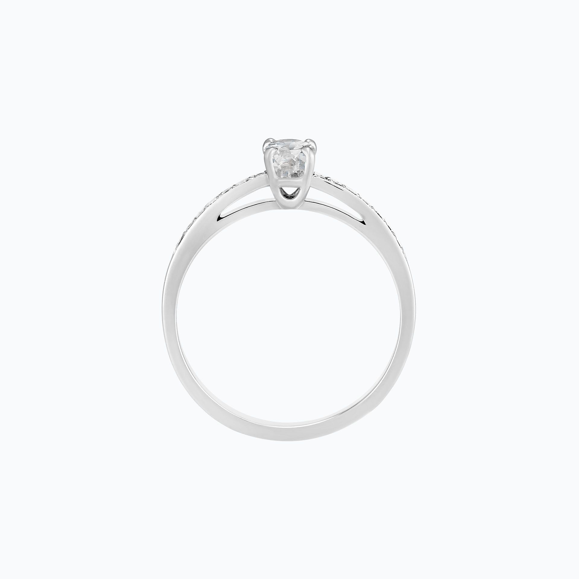 Solitaire Pavé Julia Diamant de Synthèse