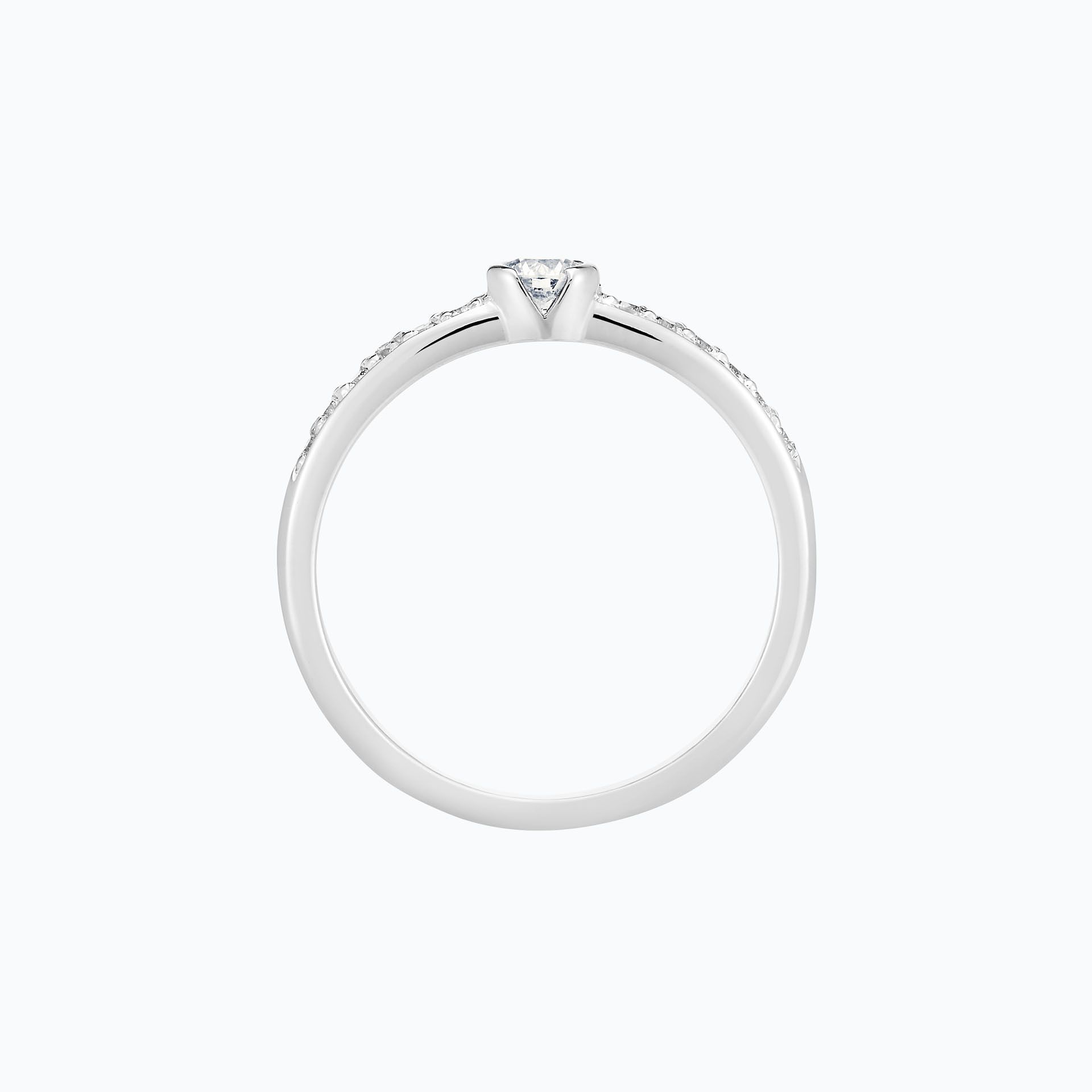 Solitaire Pavé Justine