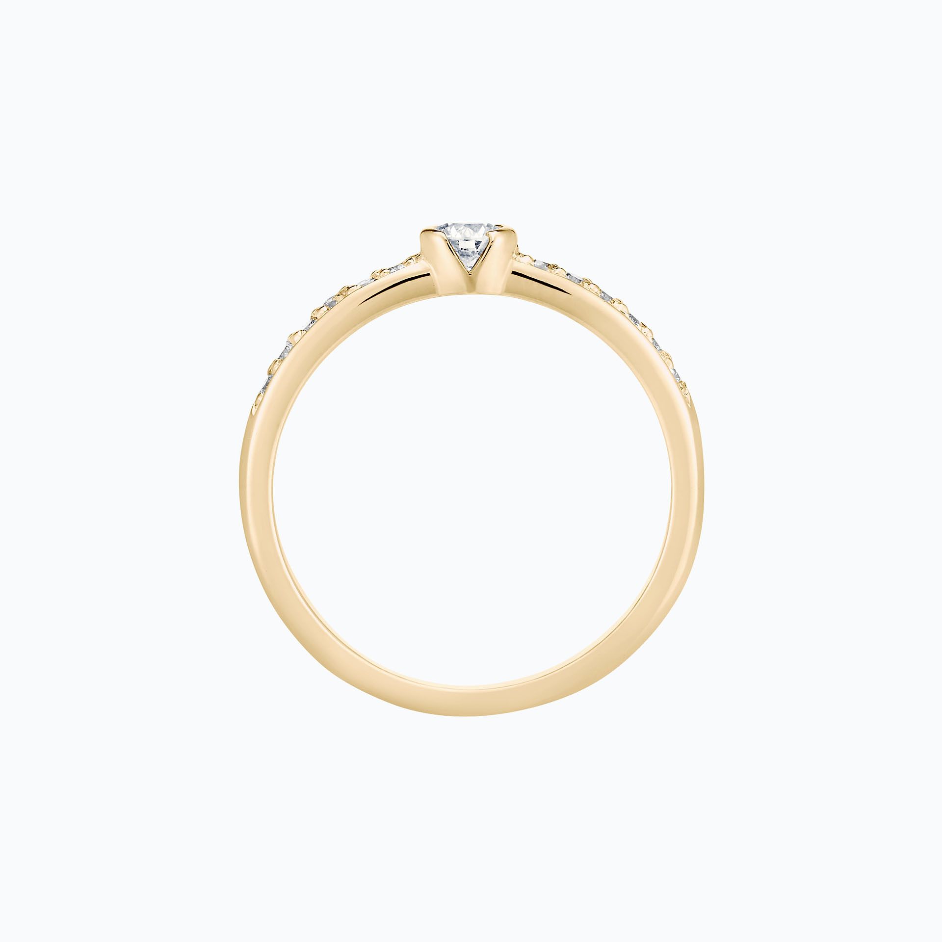 Solitaire Pavé Justine