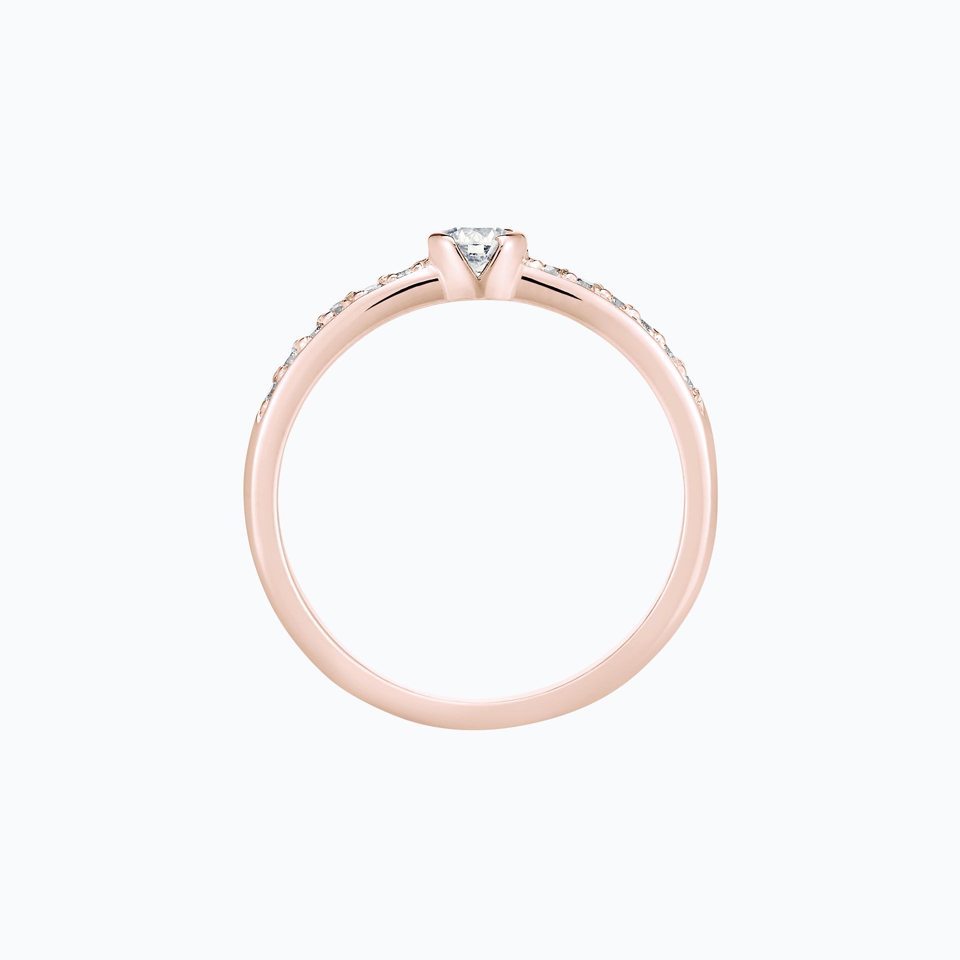 Solitaire Pavé Justine