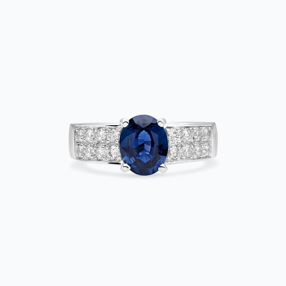 Solitaire Pavé Lola Saphir