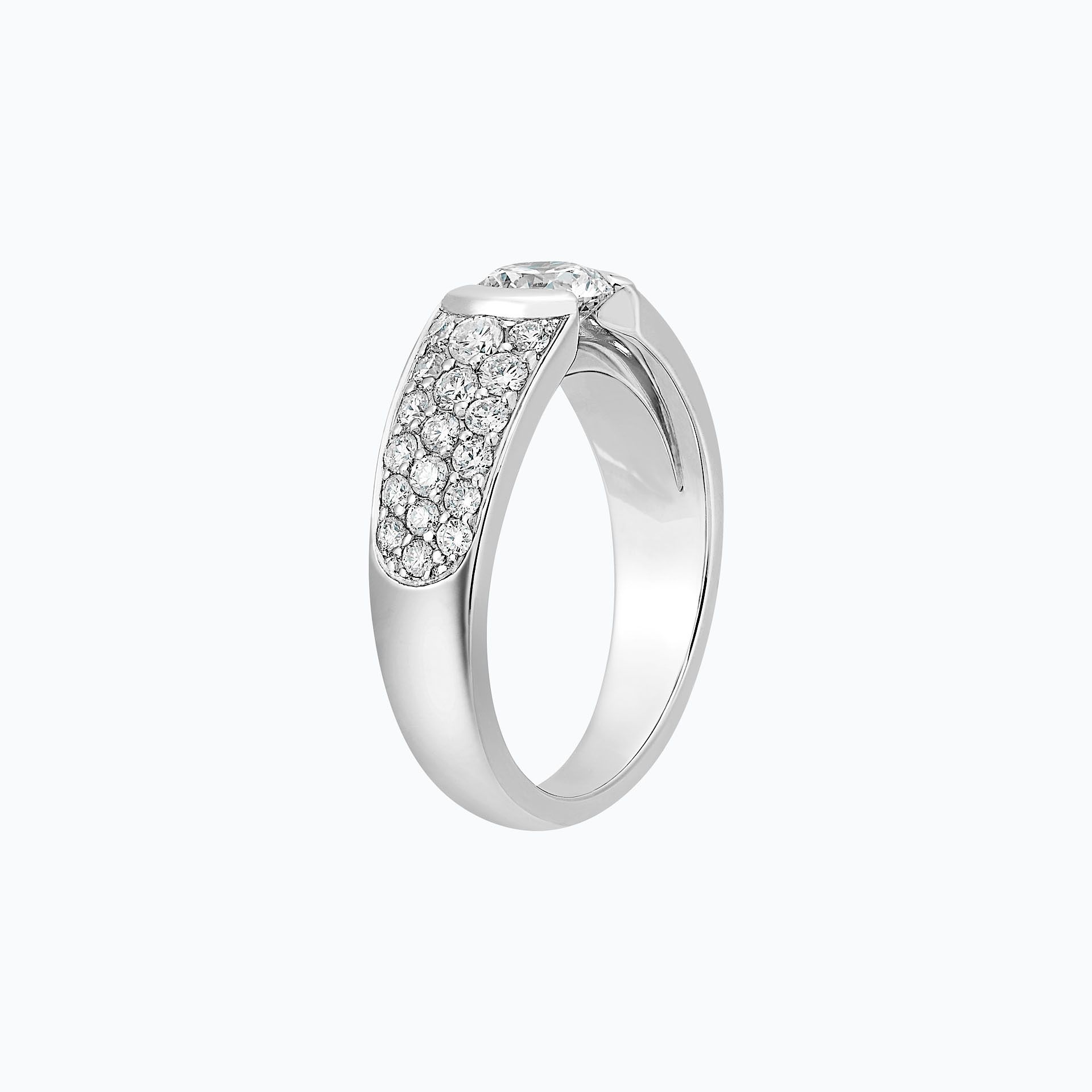 Solitaire Pavé Lovelace