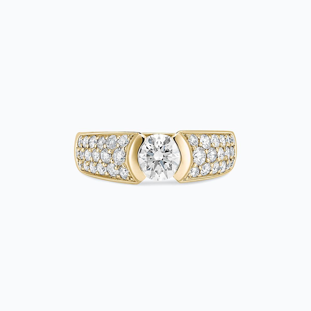 Solitaire Pavé Lovelace Diamant de Synthèse