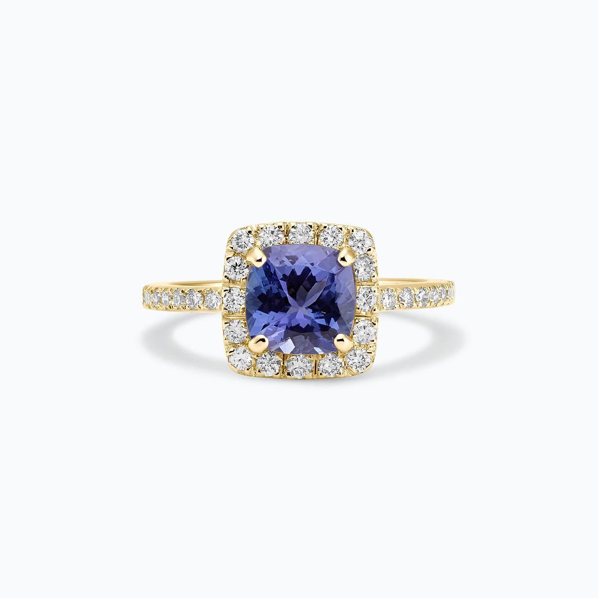 Solitaire Pavé Lys Tanzanite