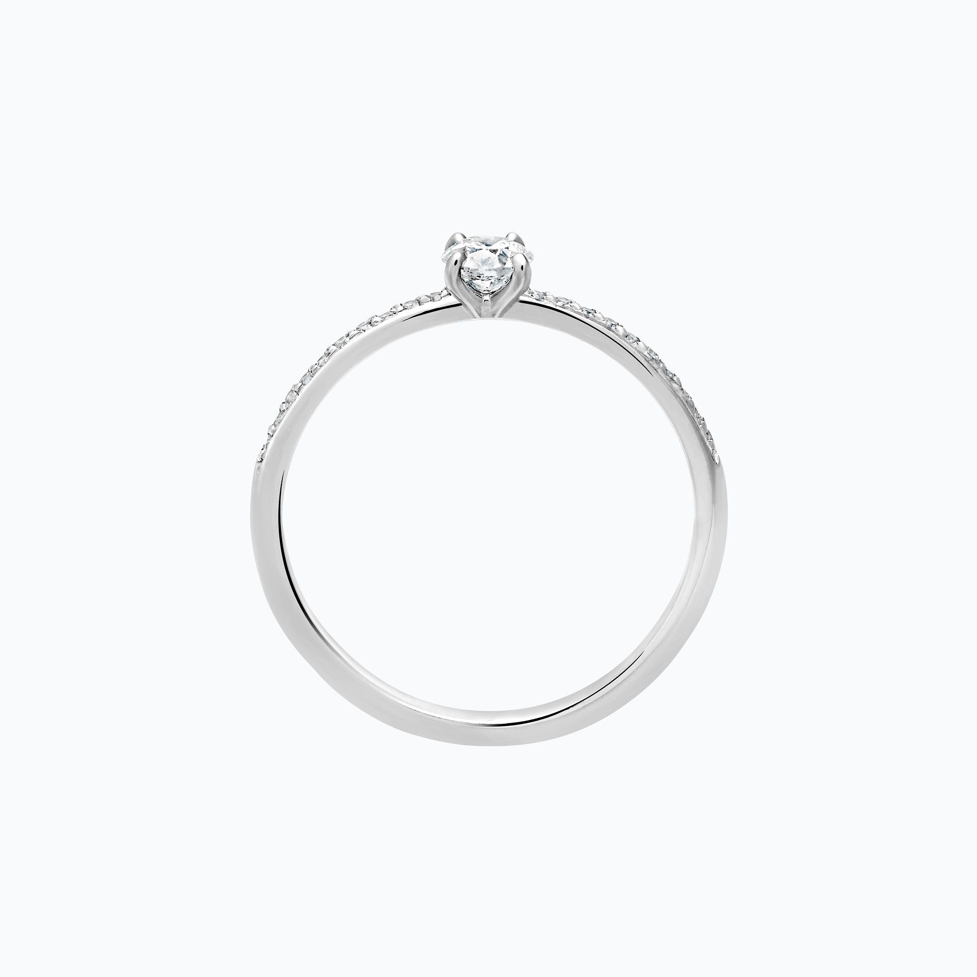 Solitaire Pavé Séléné 0.20 carat