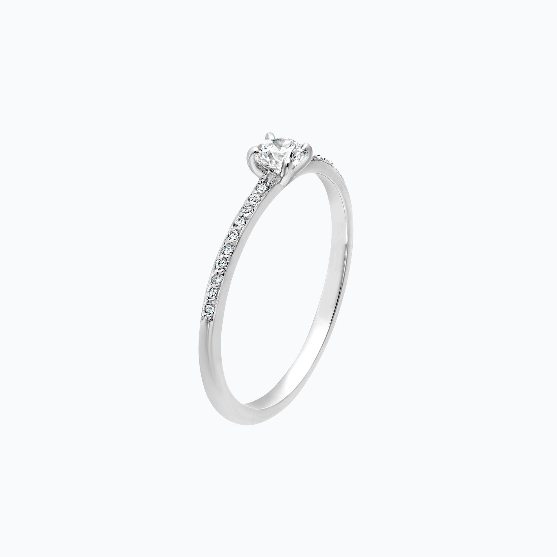Solitaire Pavé Séléné 0.20 carat
